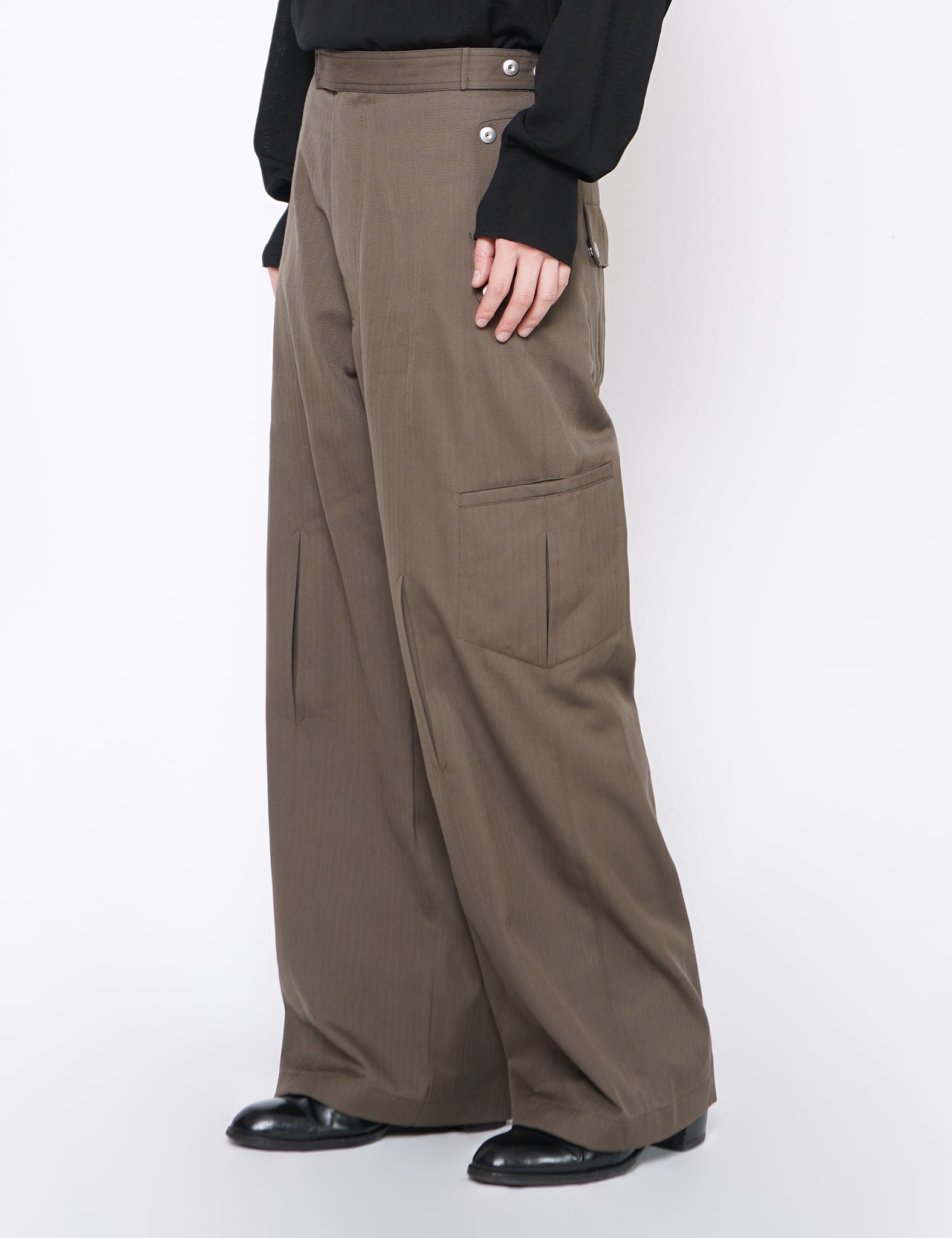 SAND CORDURA HERRINGBONE CAROL TROUSERS