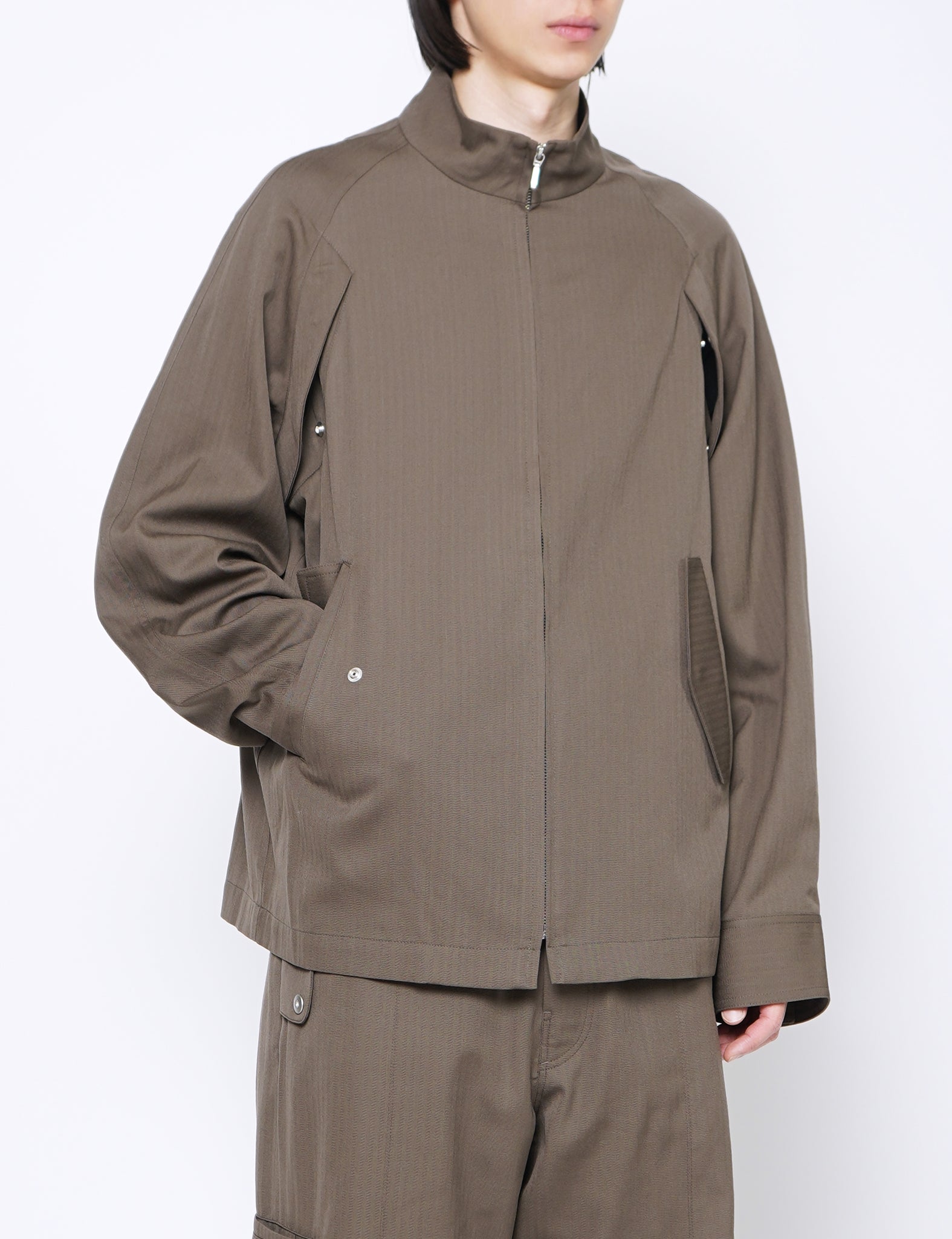 SAND CORDURA WOOL HERRINGBONE NEMESIS BLOUSON