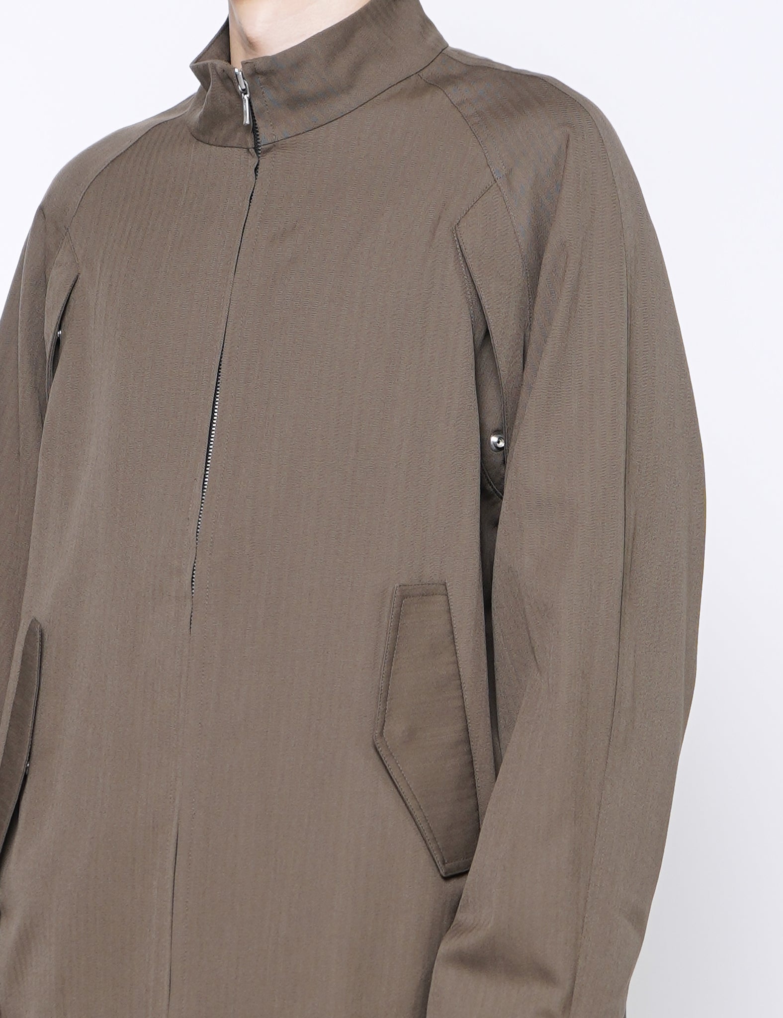 SAND CORDURA WOOL HERRINGBONE NEMESIS BLOUSON