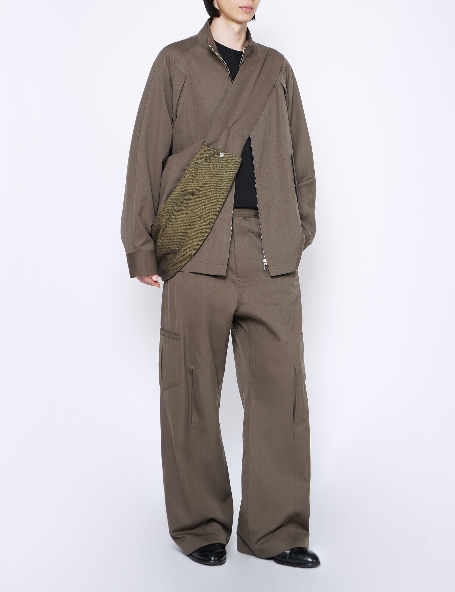 SAND CORDURA WOOL HERRINGBONE NEMESIS BLOUSON