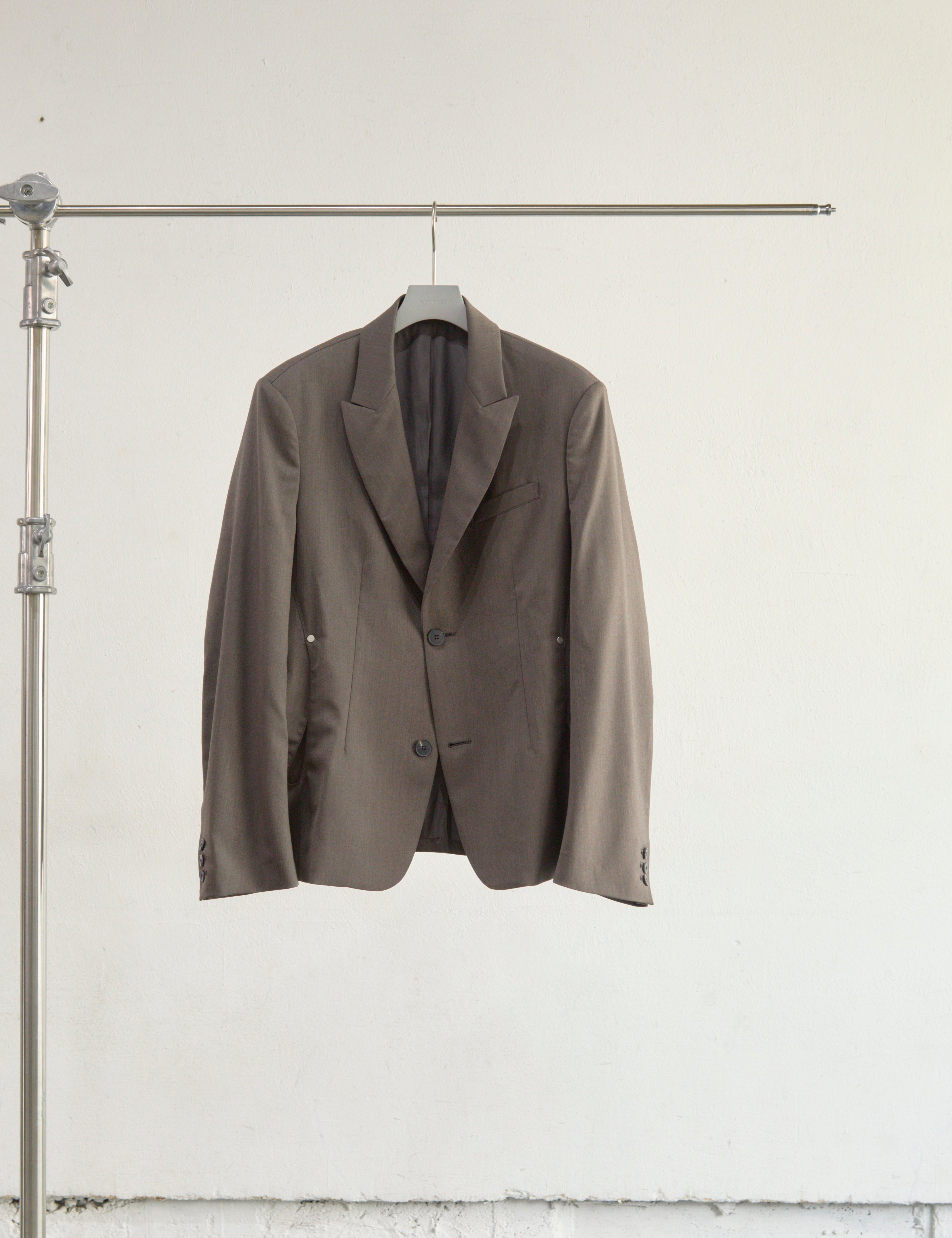 BROWN PANELLED SINGLE BREASTED 2B BLAZER