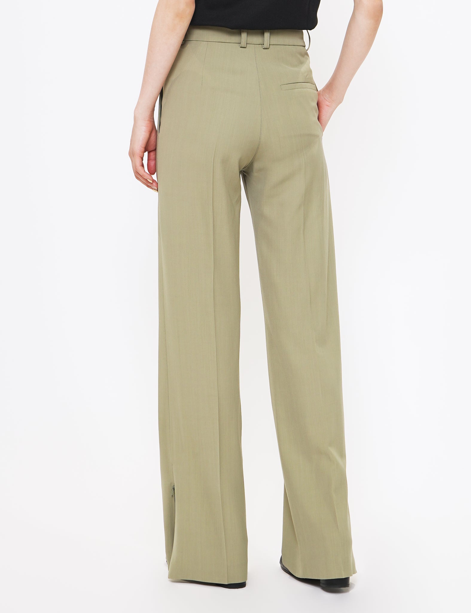 PEA RIE FLARED PANT WITH HEM SPLIT