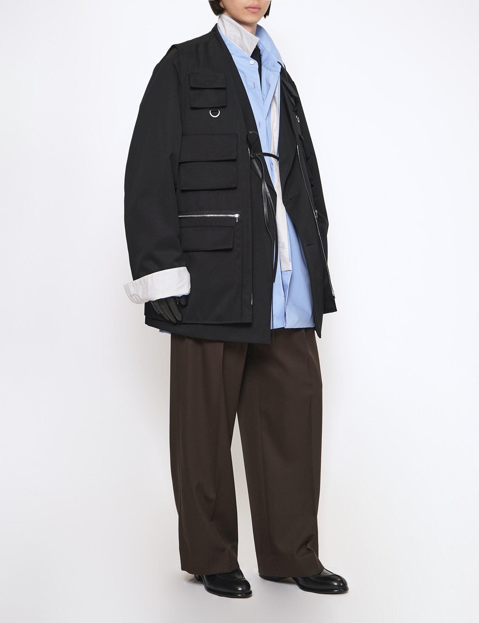 GRAPH LAYER EXCLUSIVE - SAX OVERSIZED WIND SHIRT