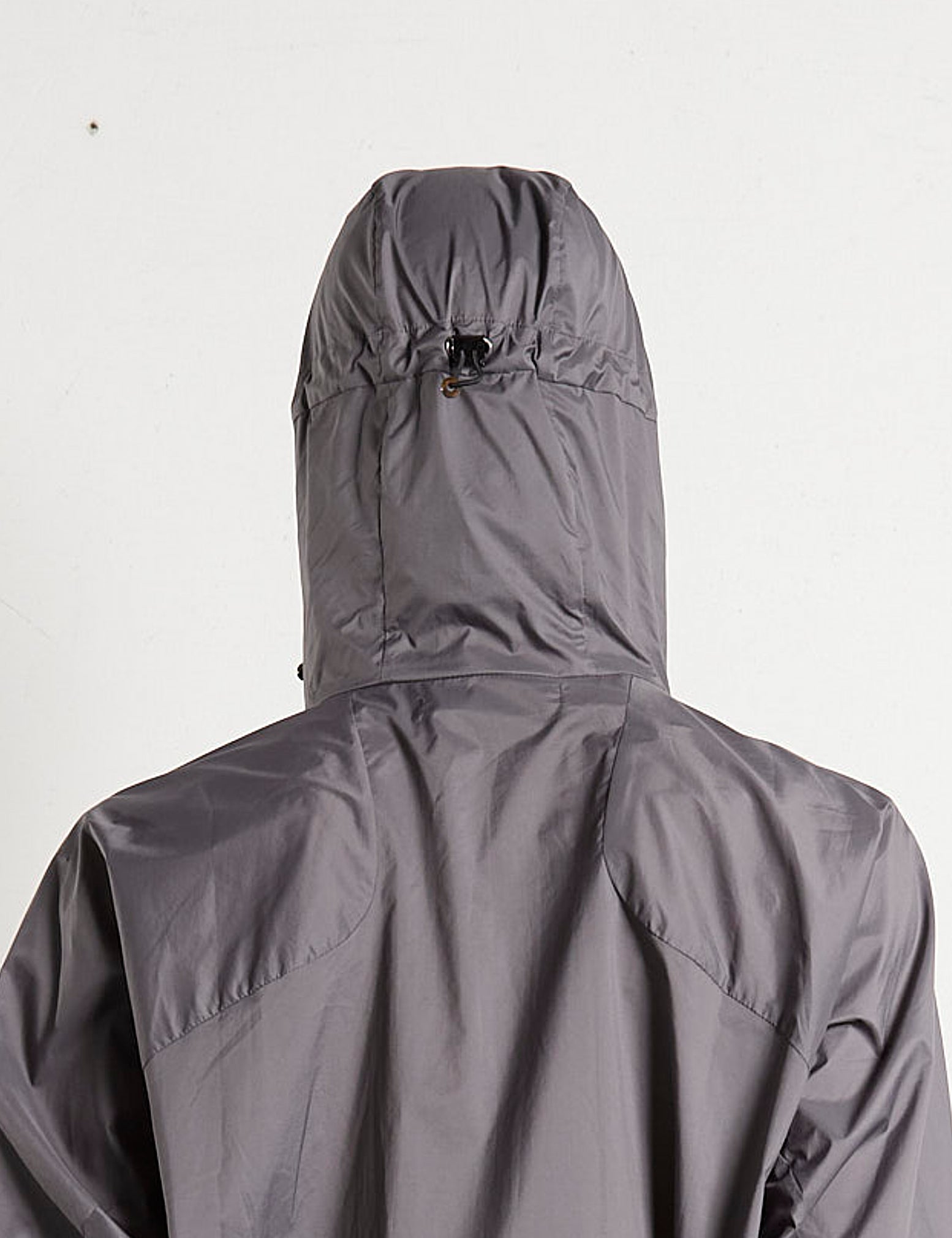 STEEL GREY PANELED LIGHT WEIGHT HOODED JACKET