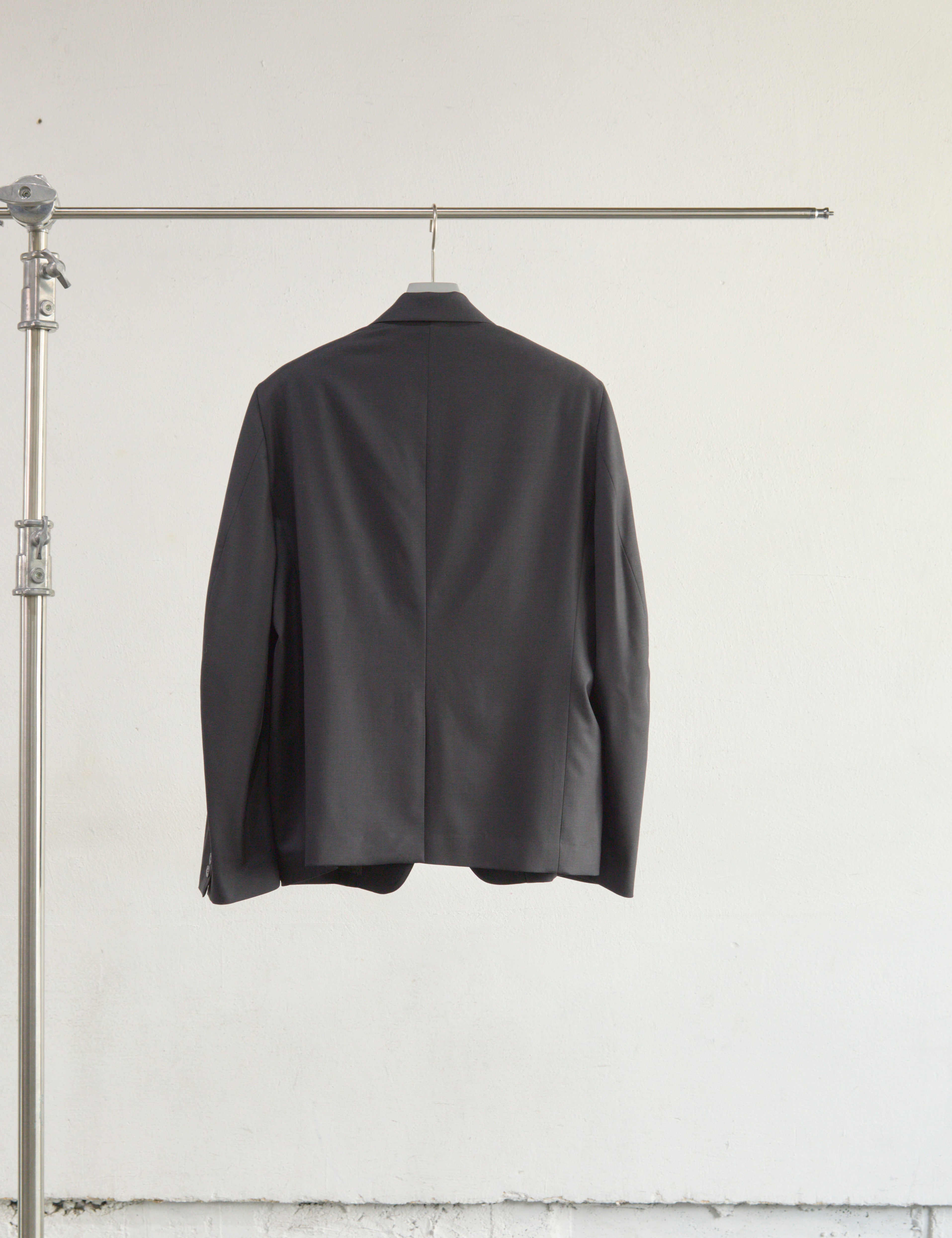 BLACK PANELLED SINGLE BREASTED 2B BLAZER