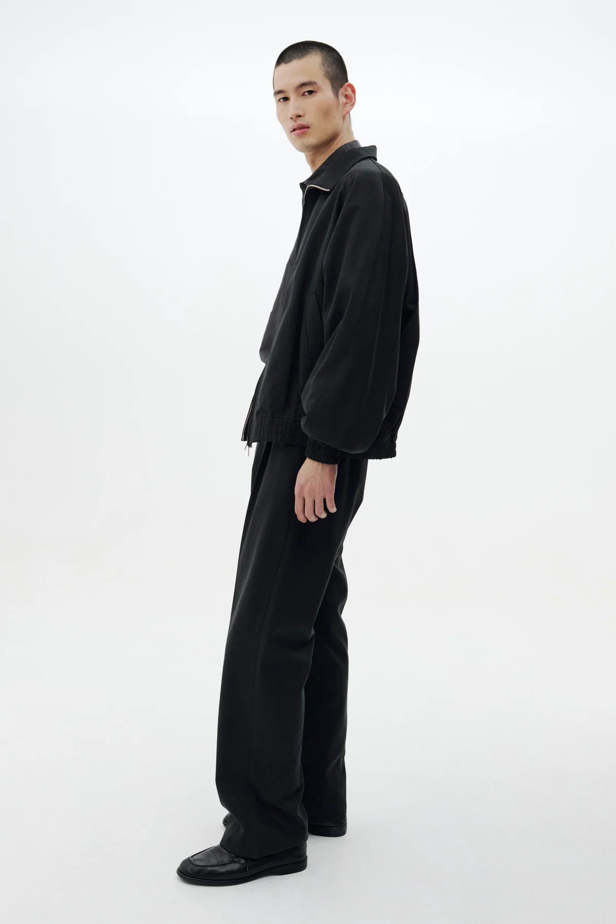 BLACK LOOSED DRIZZLER JACKET