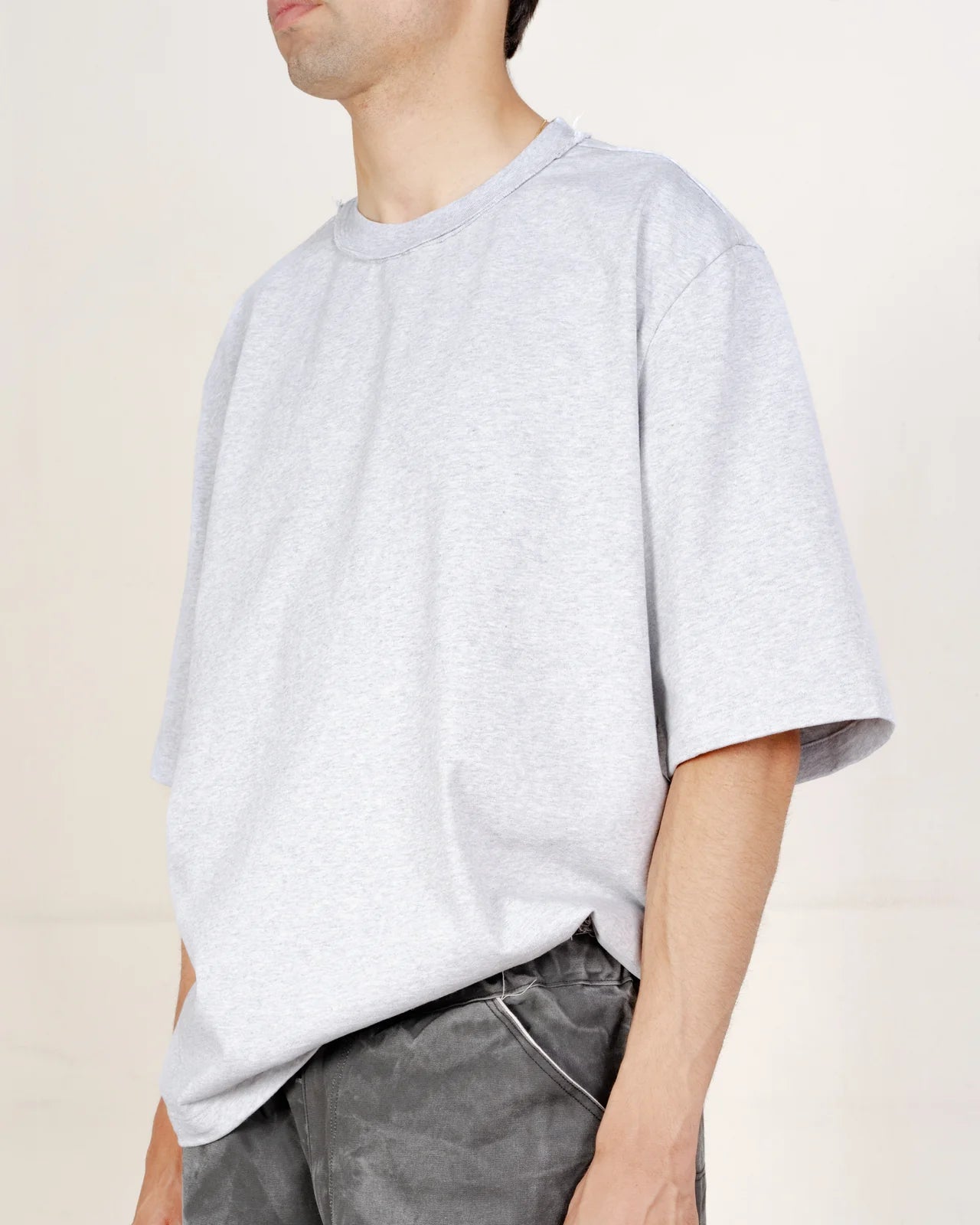 GREY MELANGE BIG TEE