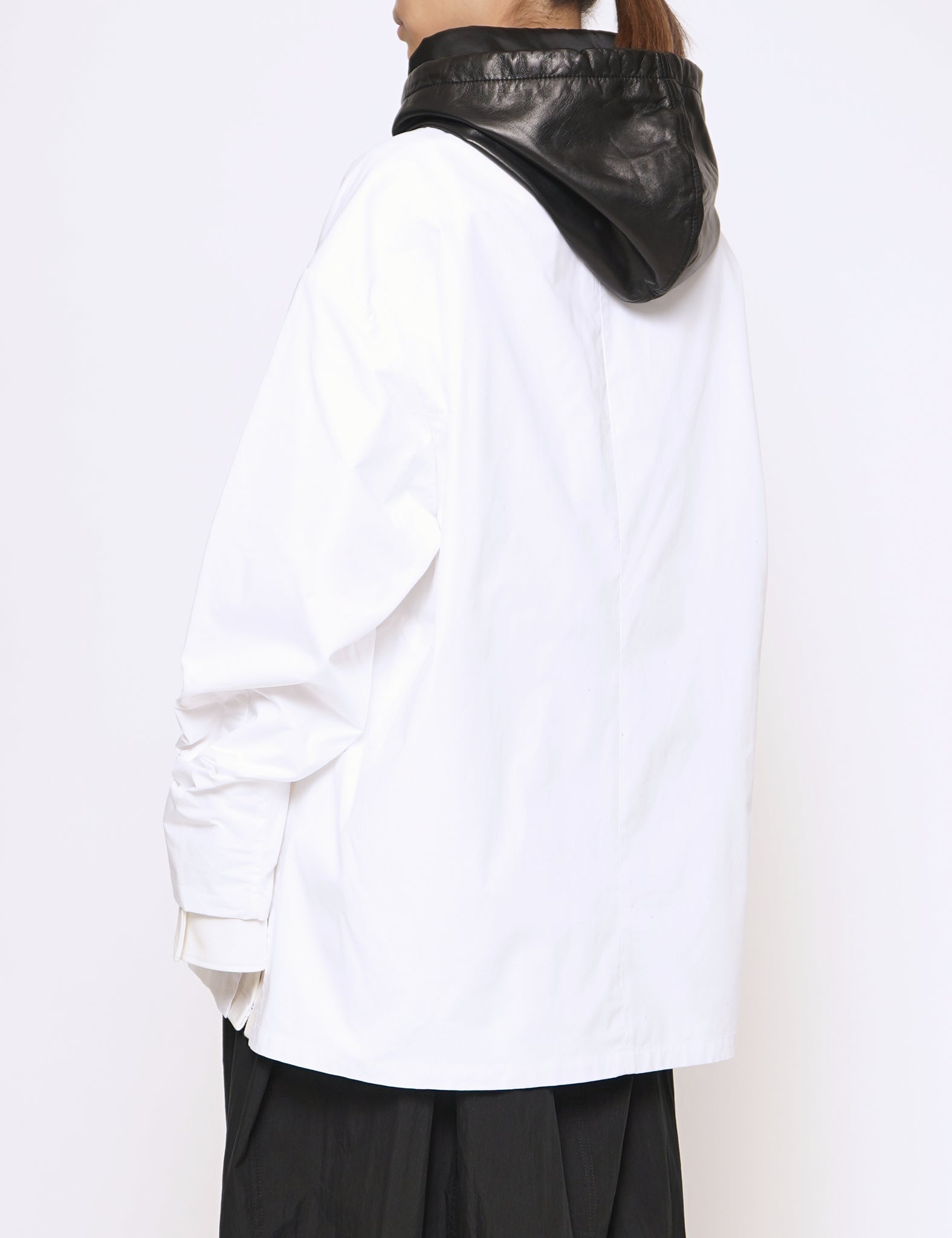BLACK CALF LEATHER BALACLAVA