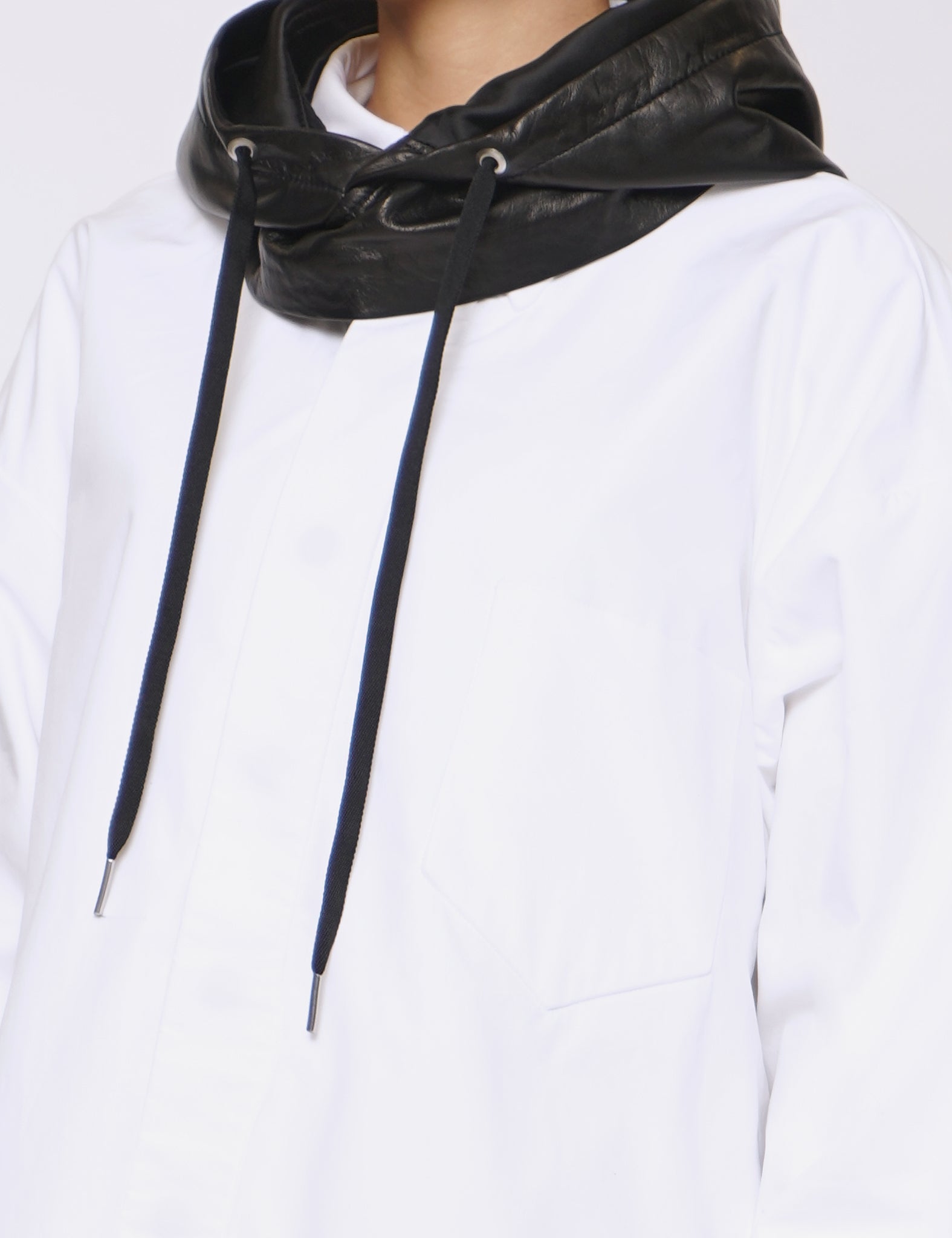 BLACK CALF LEATHER BALACLAVA
