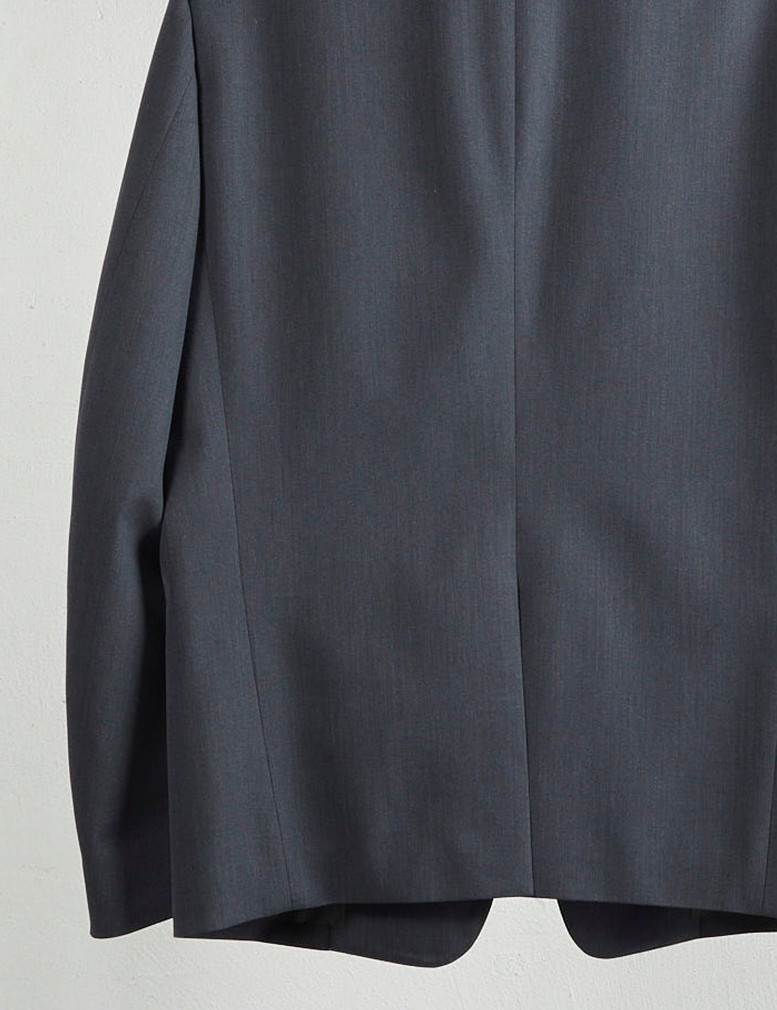 CHARCOAL PANELLED SINGLE-BREASTED BLAZER