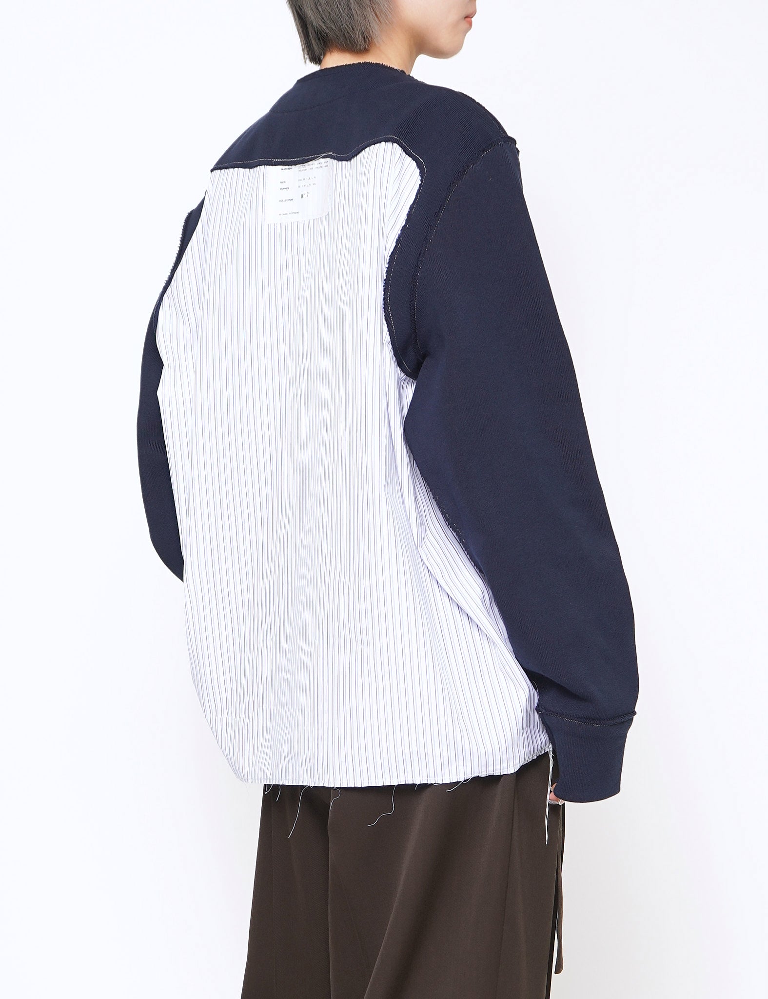 BLUE RESEARCH KNITTED ZIP CARDIGAN