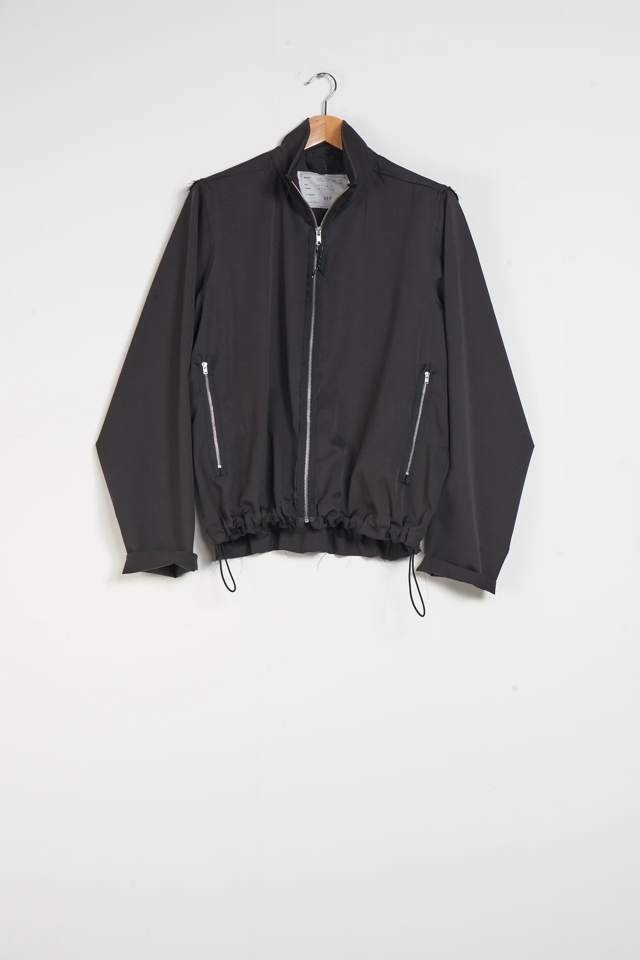 DARK BROWN WOOL TRACK JACKET