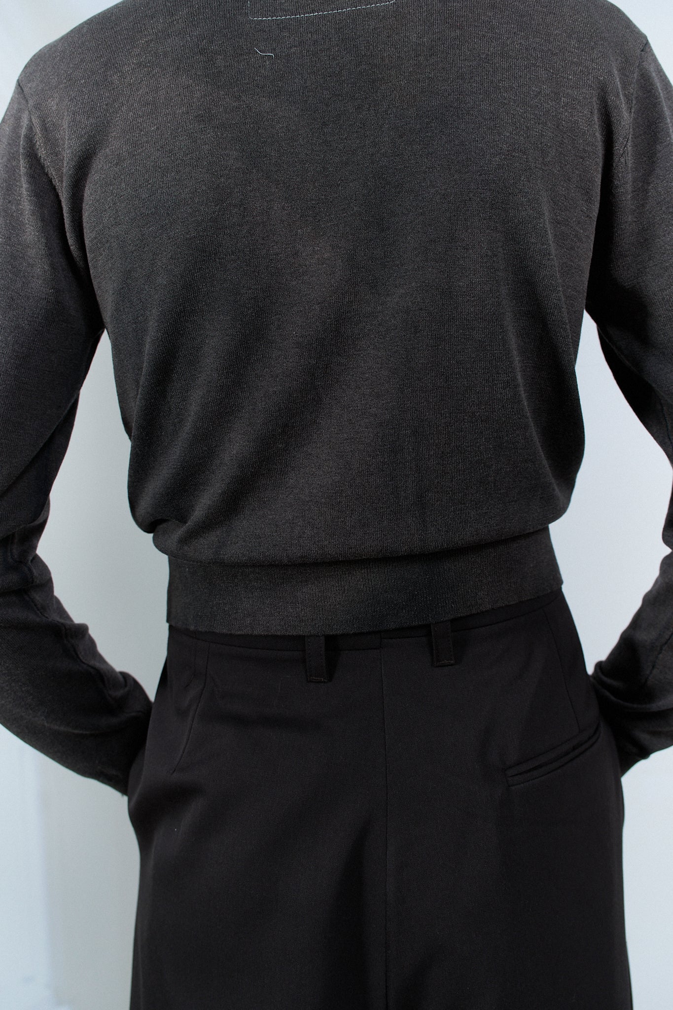 FADE OUT BLACK 70S CARDIGAN