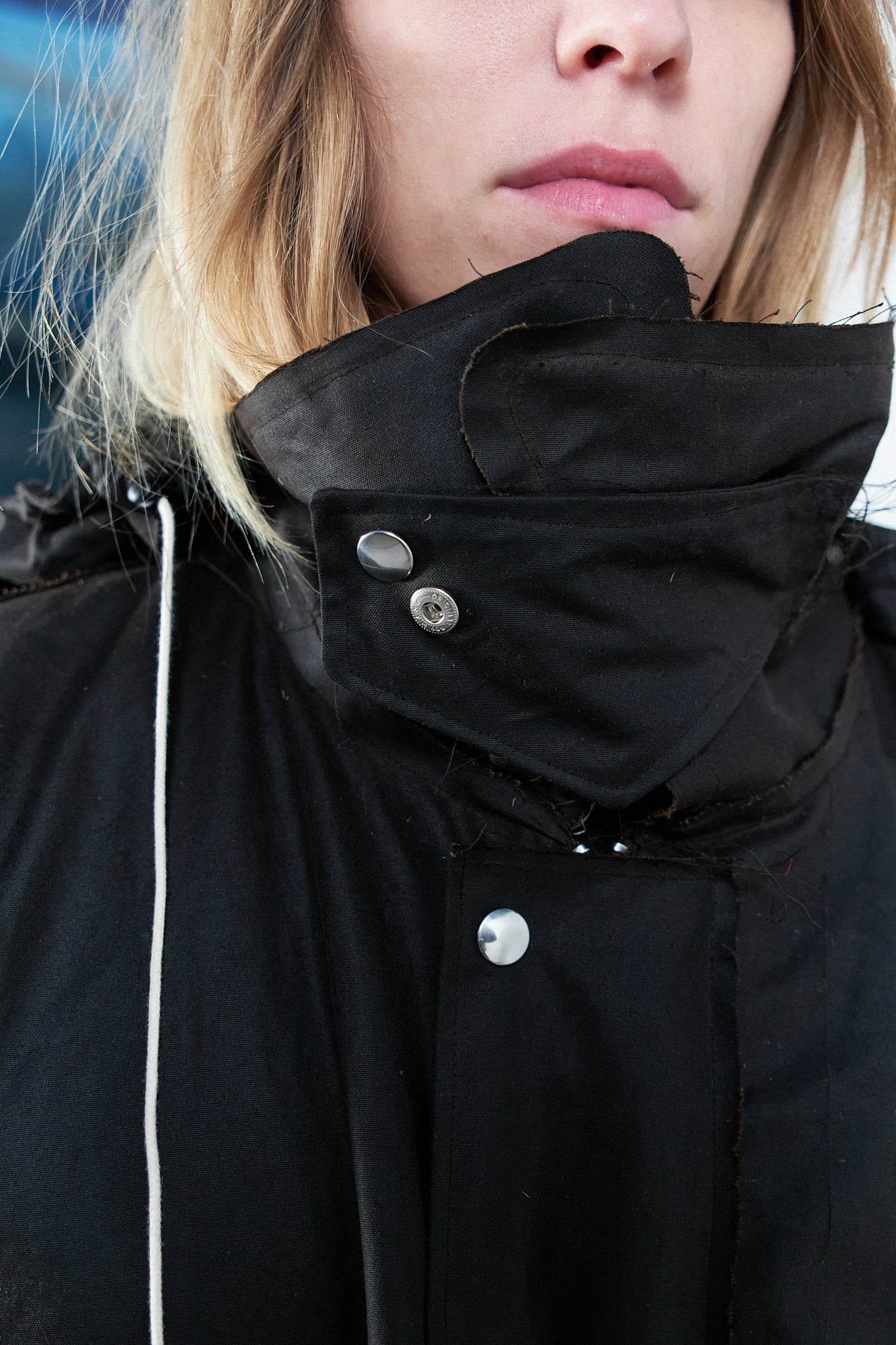 BROWN WAXED COTTON OUTDOOR HUNTING JACKET