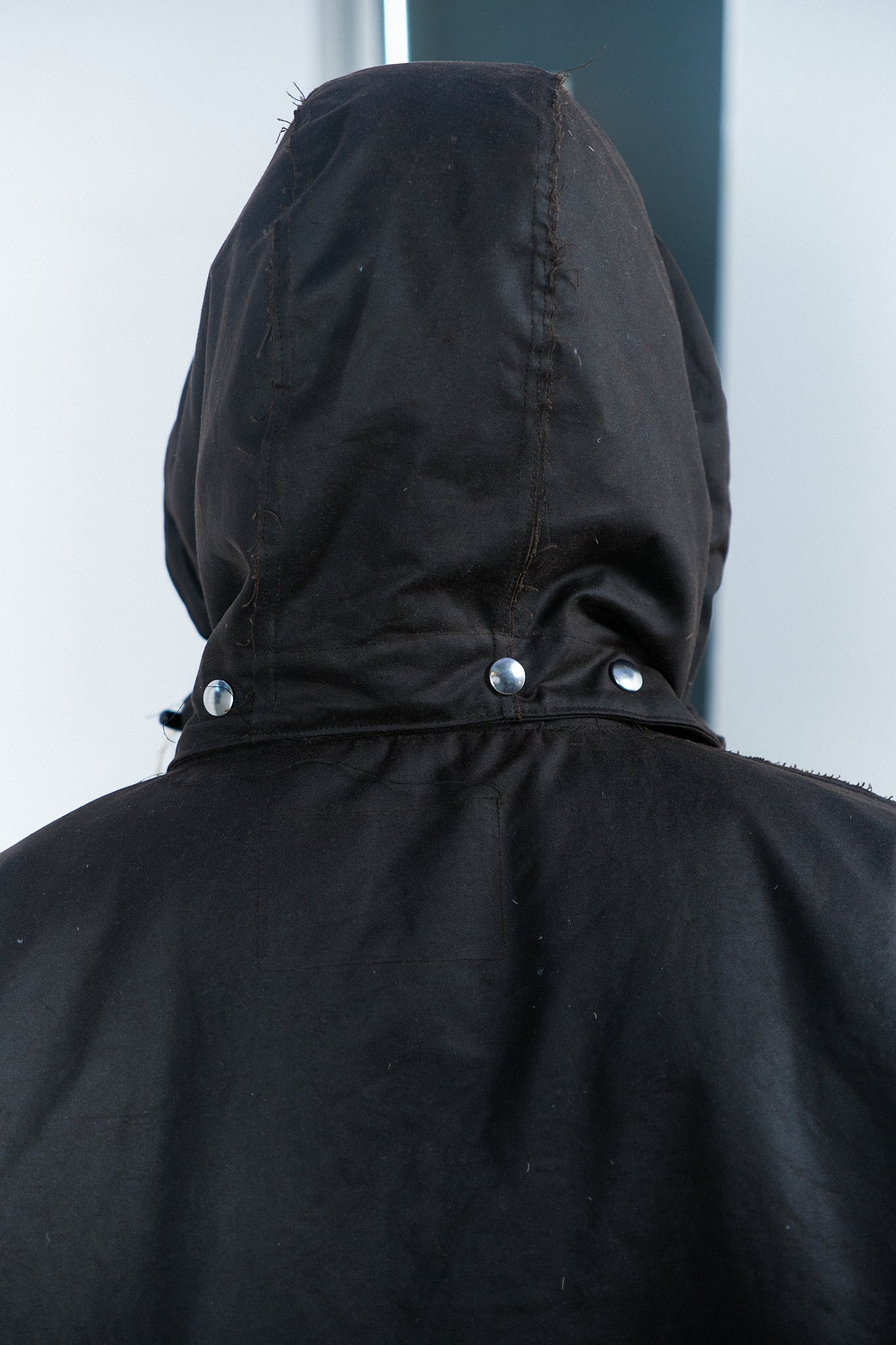 BROWN WAXED COTTON OUTDOOR HUNTING JACKET