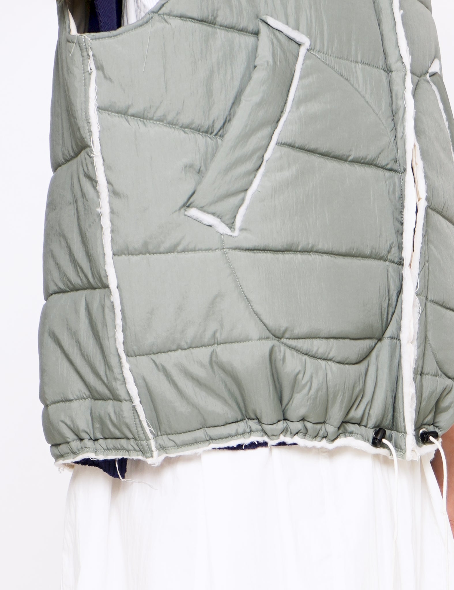 GREEN REVERSIBLE BODY WARMER