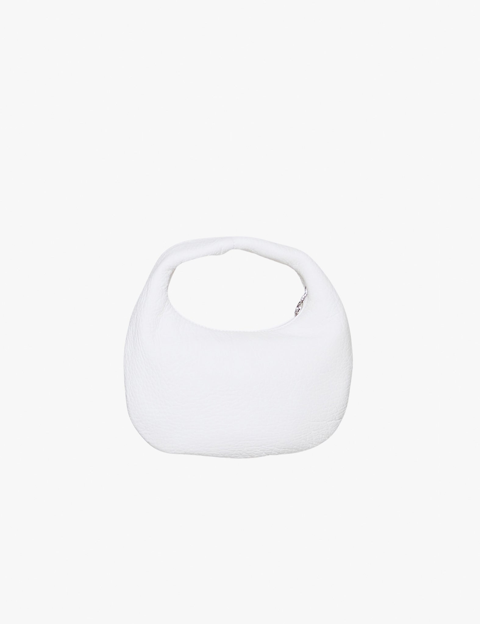 WHITE DEER LEATHER ROUND ONE SHOULDER BAG S DA58
