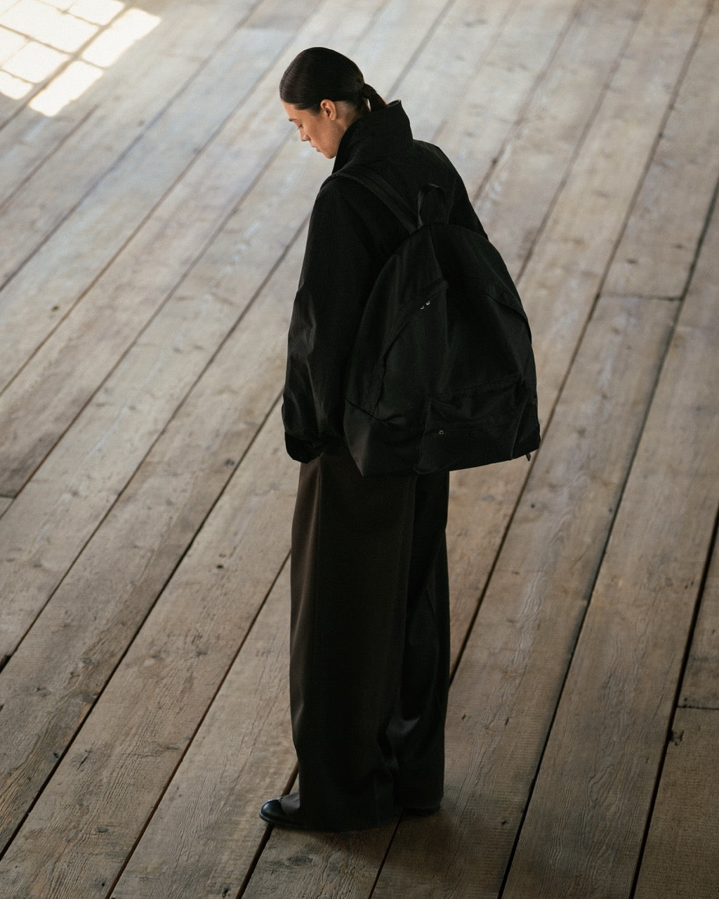 GRAPH LAYER EXCLUSIVE BLACK NYLON OXFORD BACKPACK