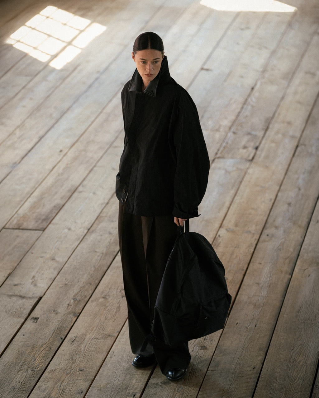 GRAPH LAYER EXCLUSIVE BLACK NYLON OXFORD BACKPACK