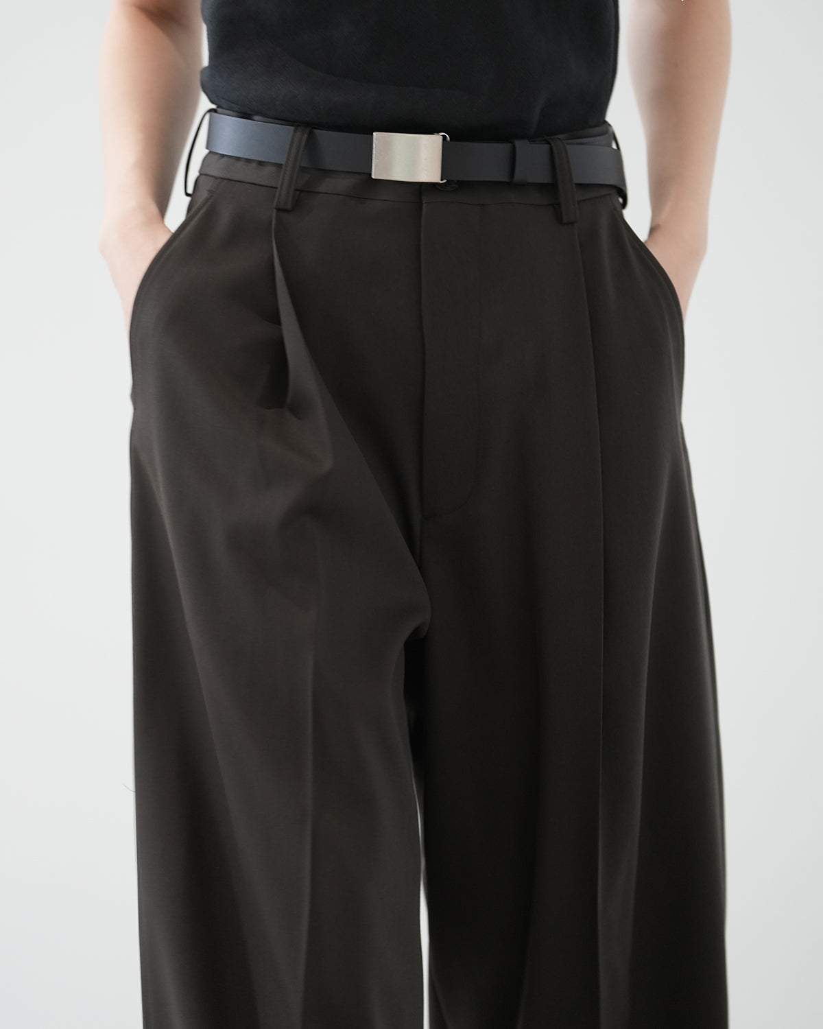 GREY KHAKI EXTRA WIDE TROUSERS