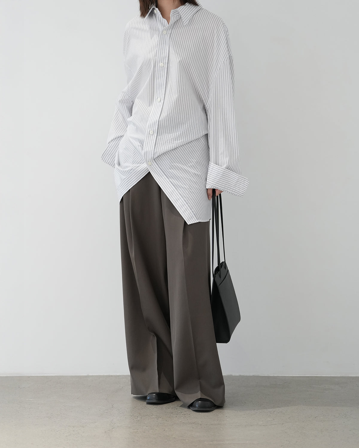 KHAKI BEIGE EXTRA WIDE TROUSERS