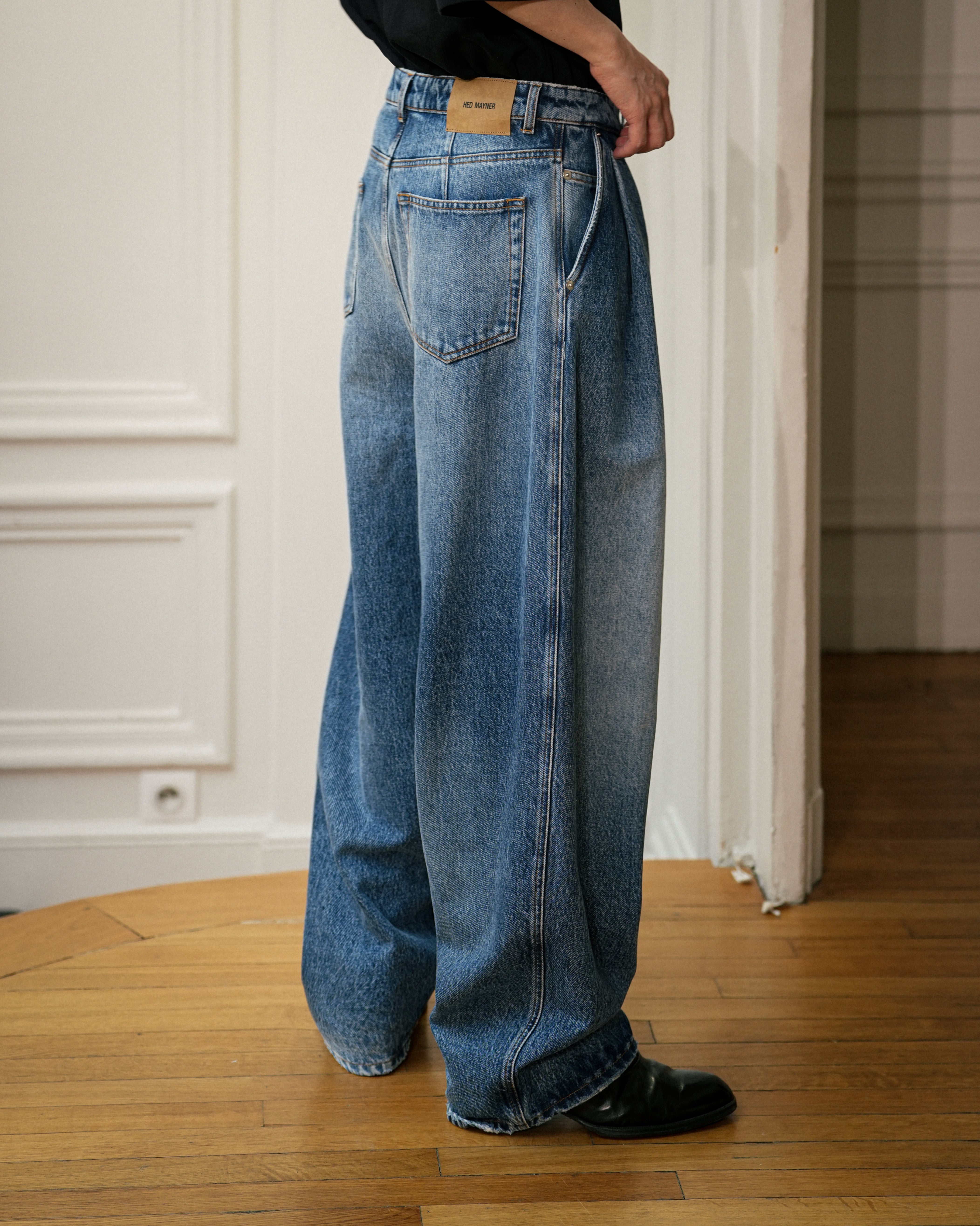 BLUE WASHED DENIM PANT