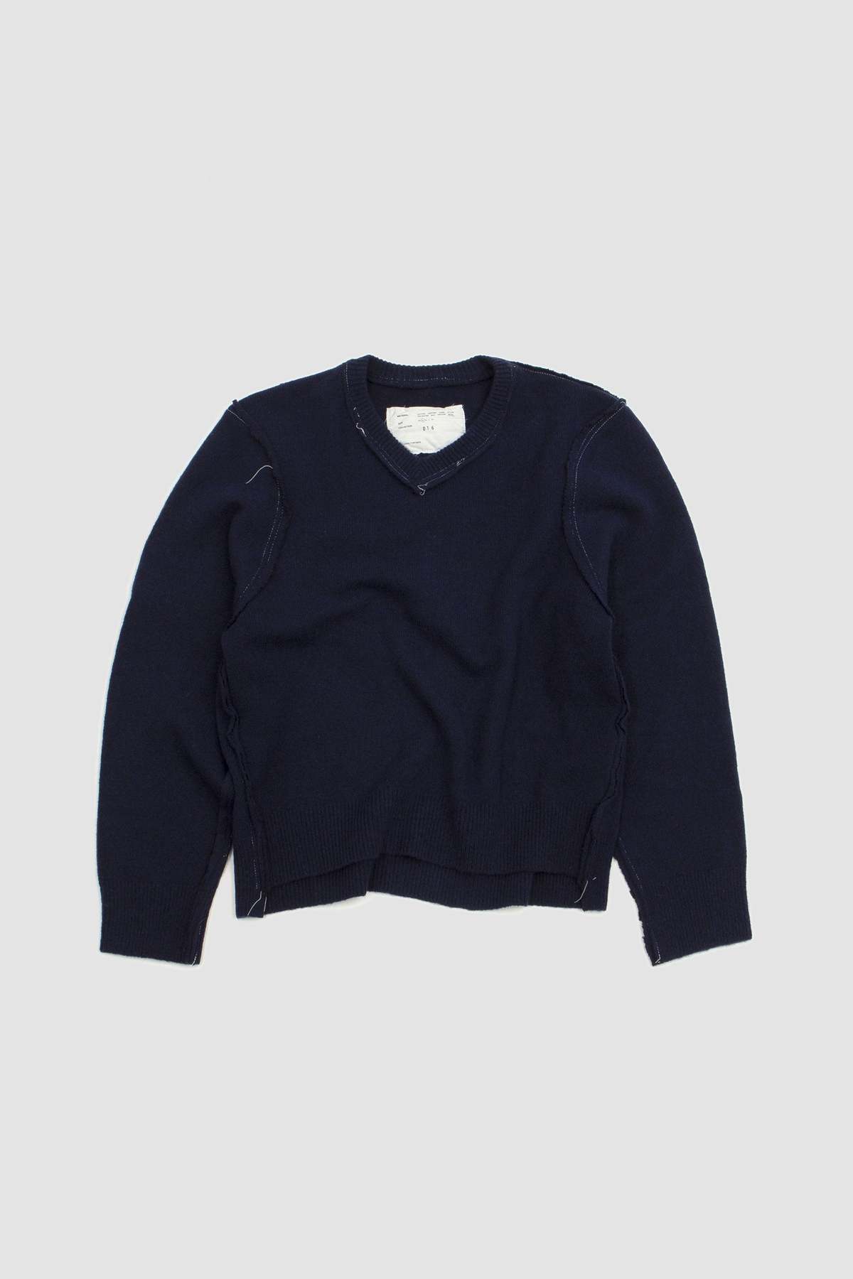 NAVY FRANKENSTEIN V-NECK