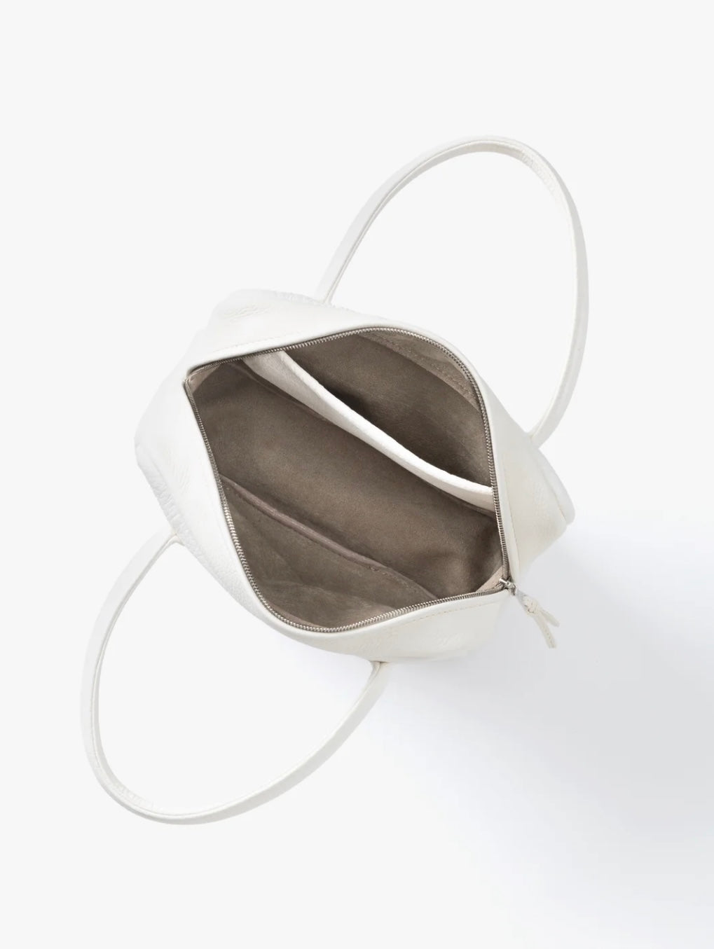 WHITE DEER LEATHER SQUARE BOSTON BAG S DA105