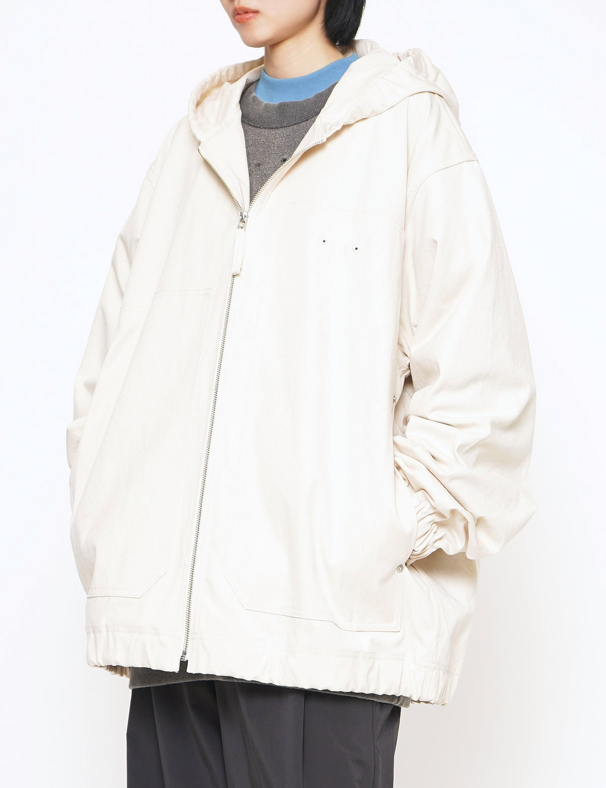 ISSUETHINGS NATURAL WHITE TYPE 52 COTTON JACKET
