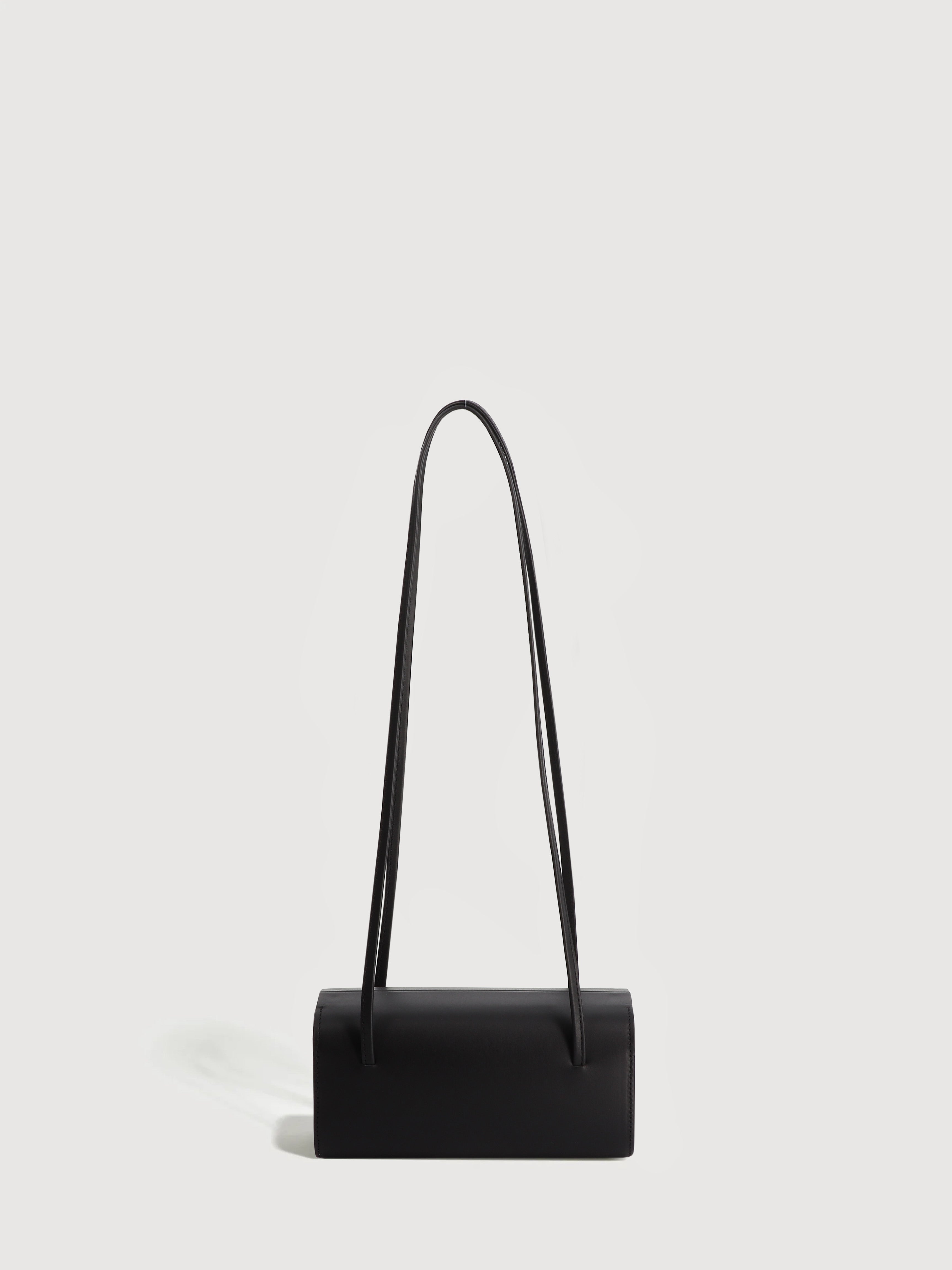 NOIR BLACK CALF LEATHER MIE BAG