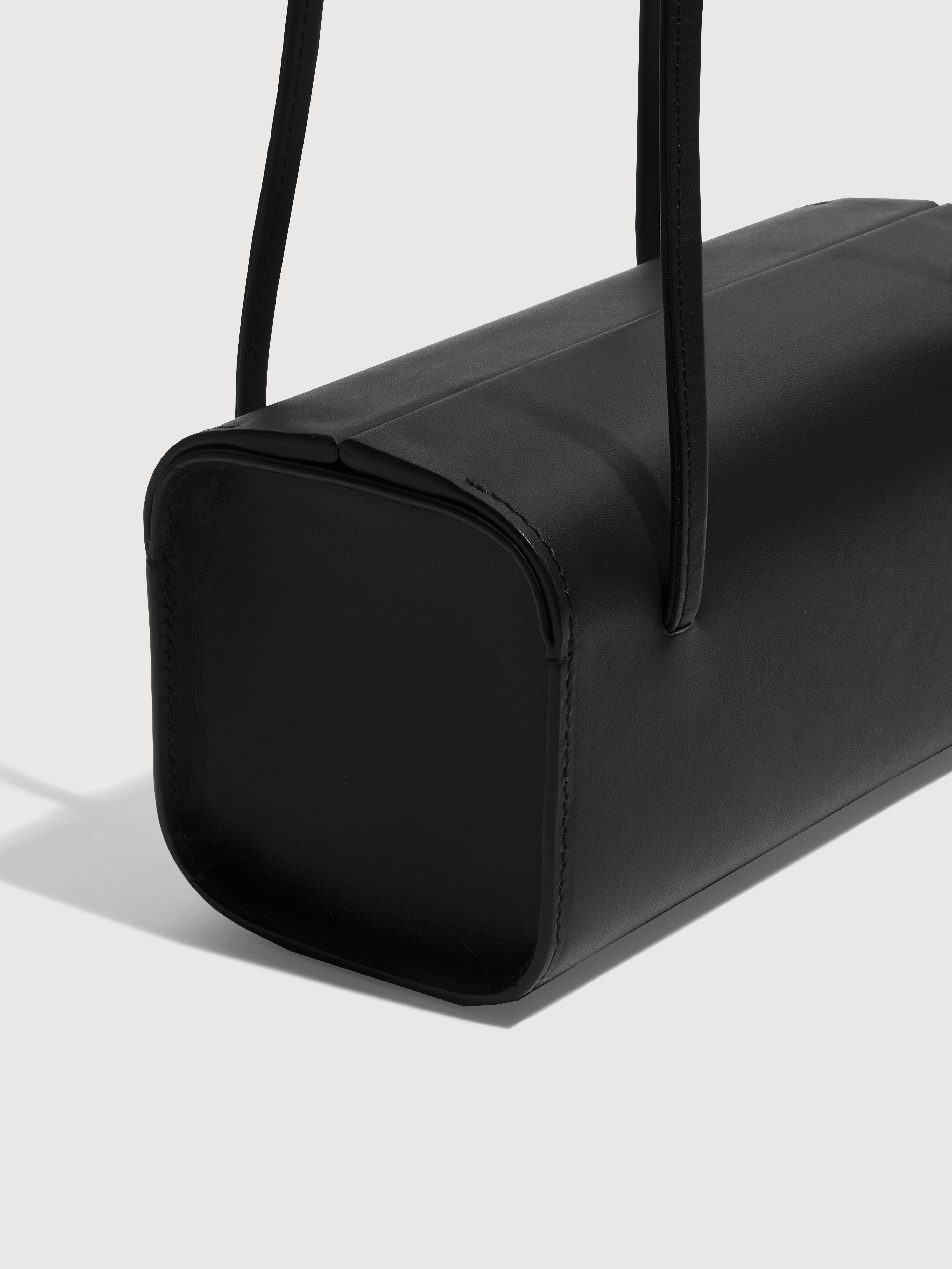 NOIR BLACK CALF LEATHER MIE BAG