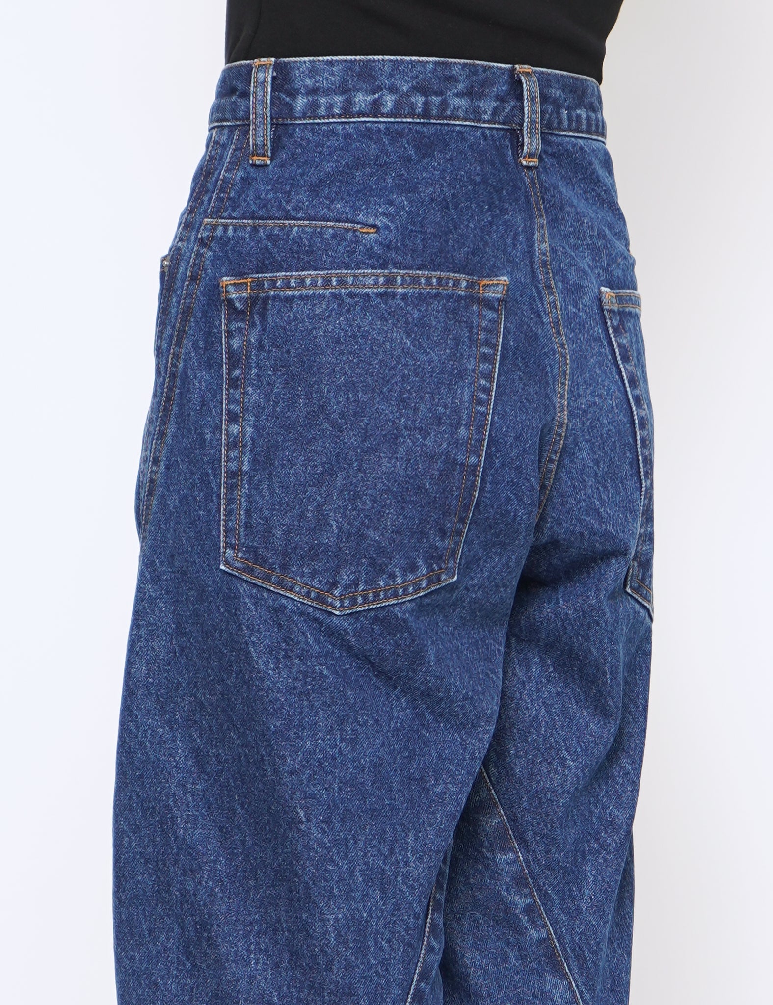 FADED INDIGO 3D TWISTED REGULAR JEANS