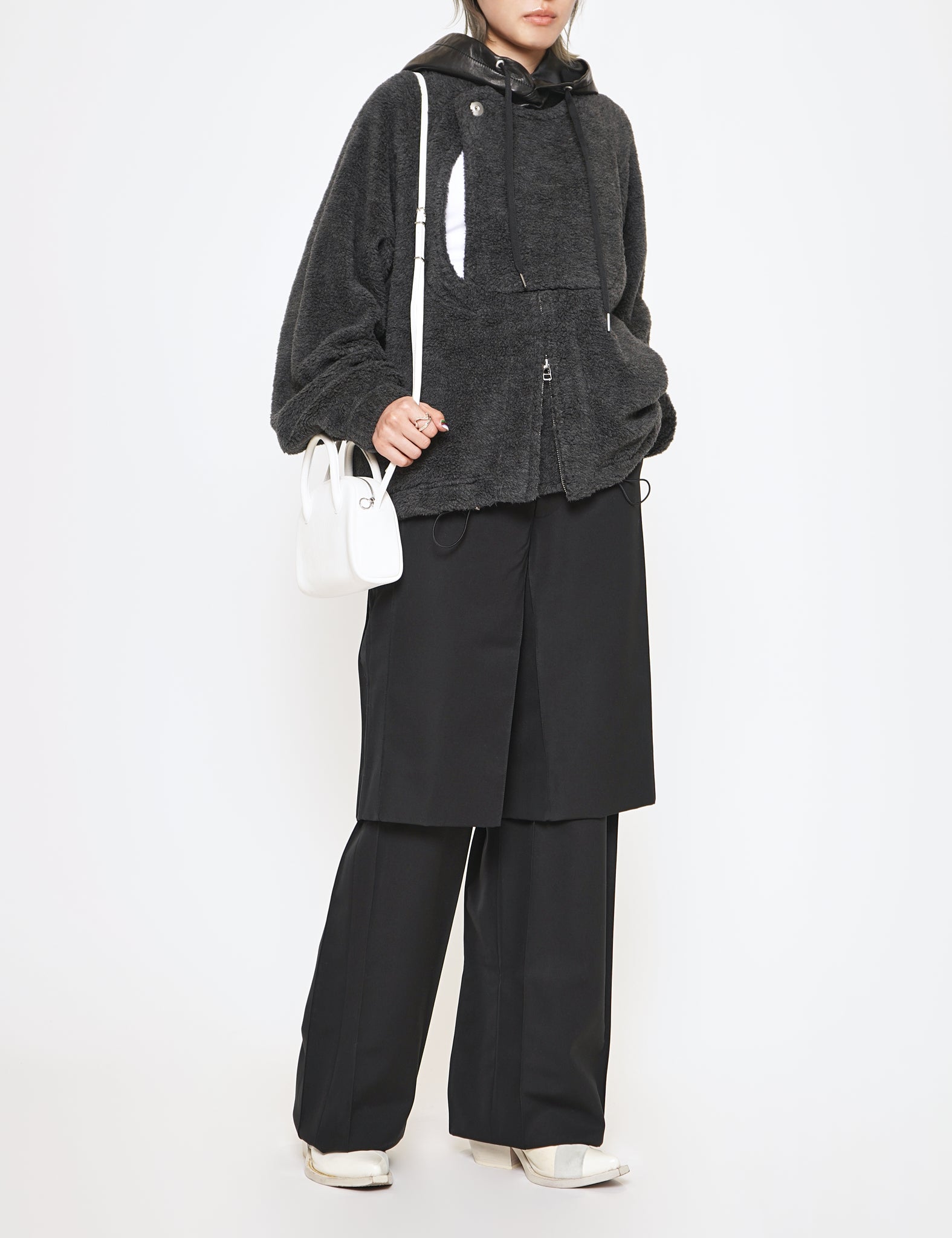 CHARCOAL RAJASTHAN PARKA