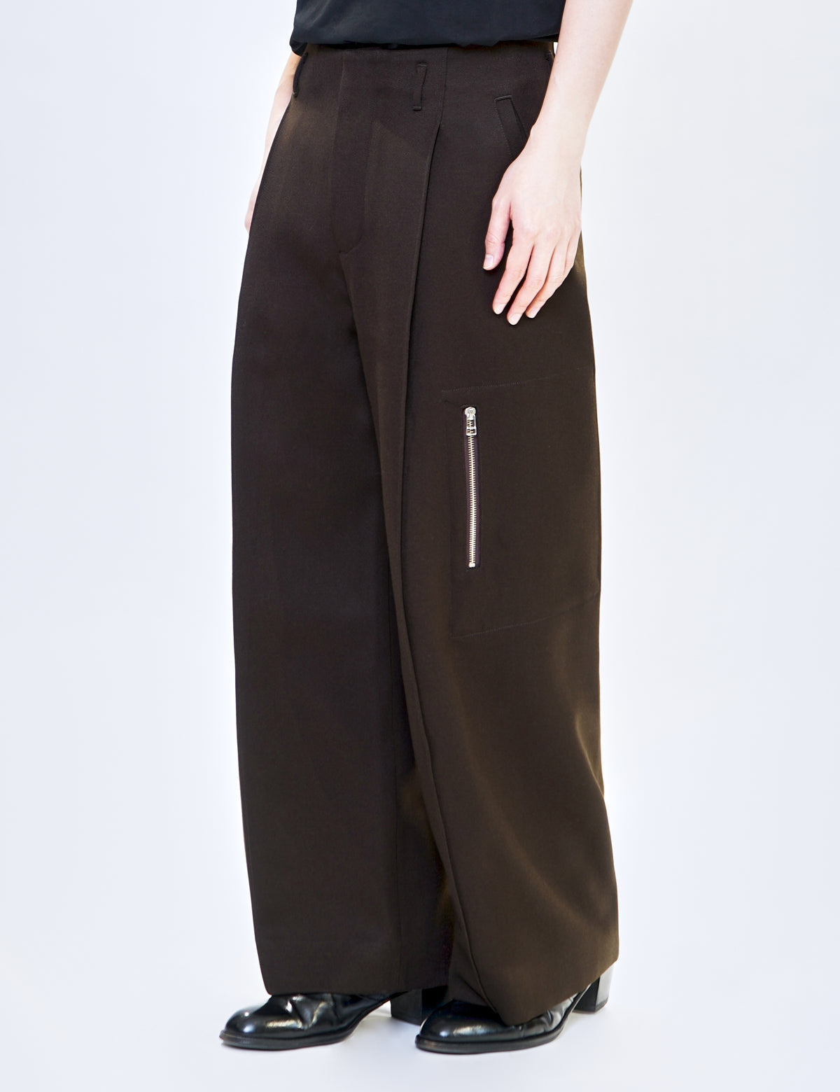 OMAR AFRIDI TOBACCO HEAVY TUXEDO OCTET 2D CARGO TROUSERS