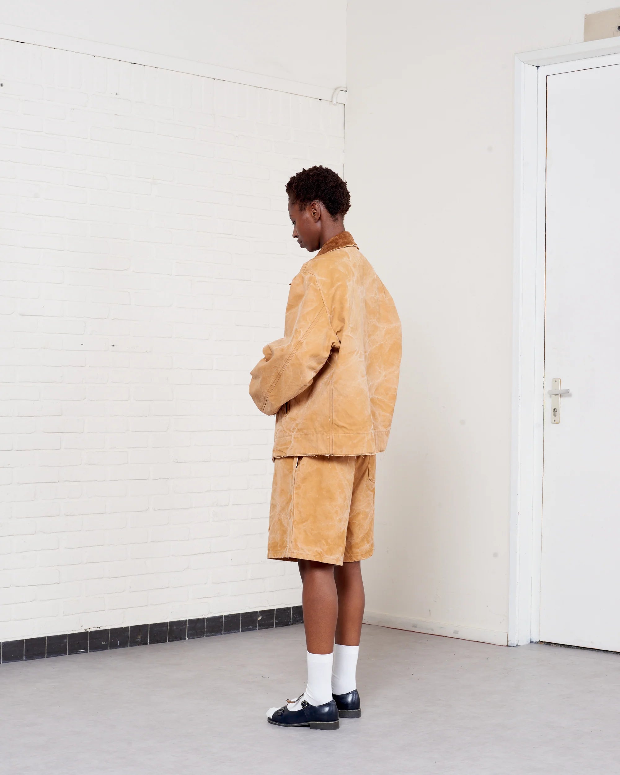 SAND VINTAGE WASH WORKER JACKET