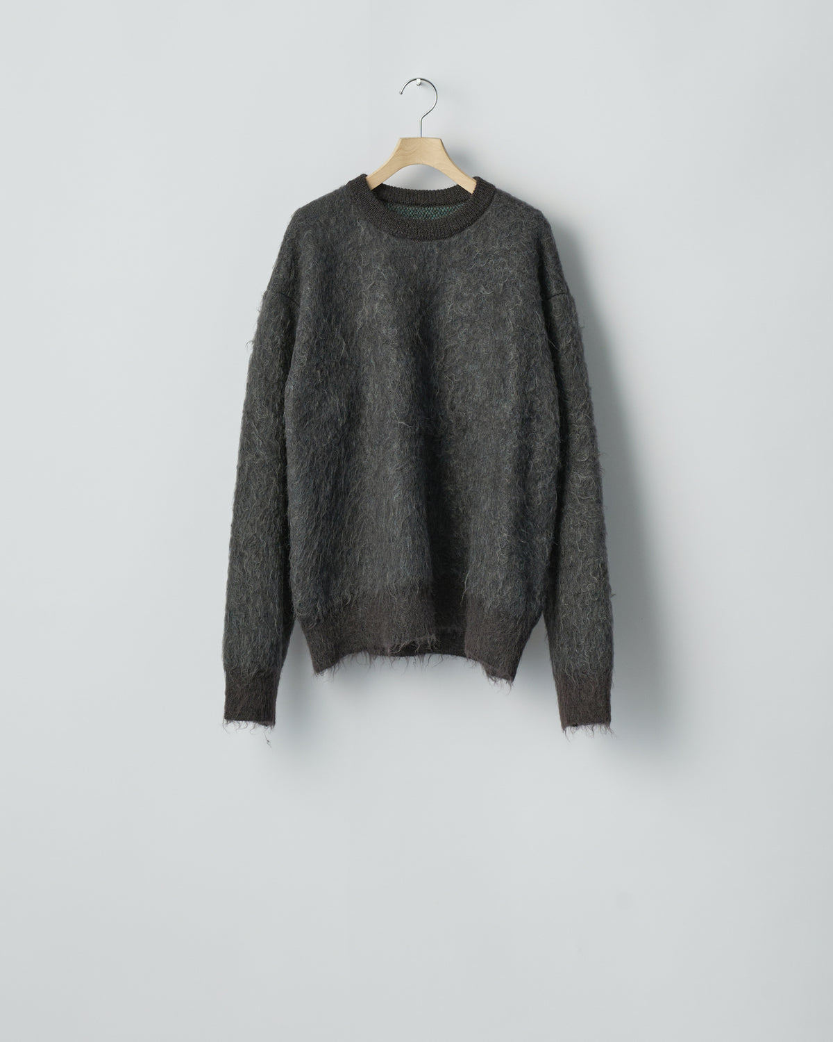 ssstein CHARCOAL MIX KID MOHAIR MIX JACQUARD KNIT LS