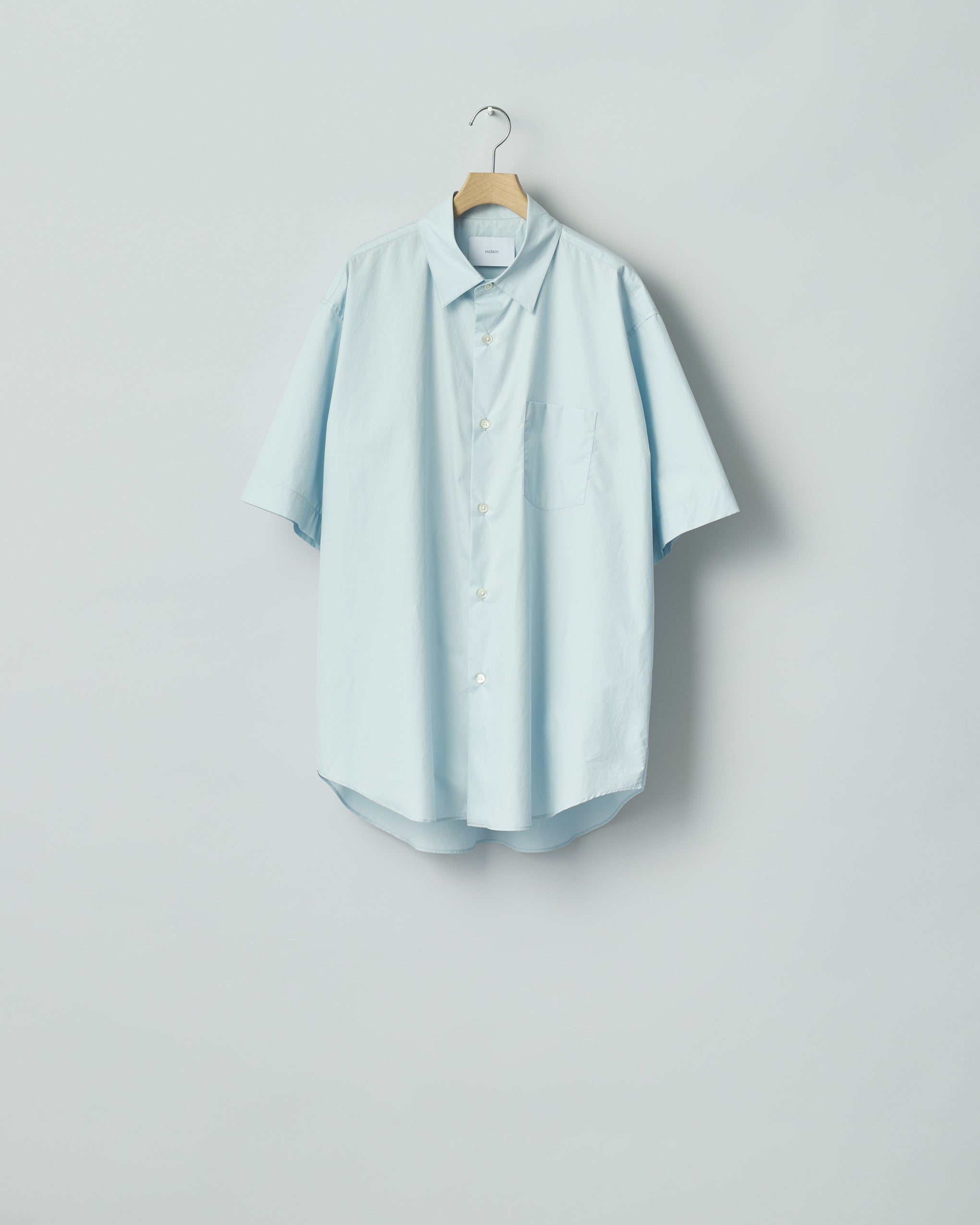 OFF BLUE SUVIN COTTON OVERSIZED SS SHIRT