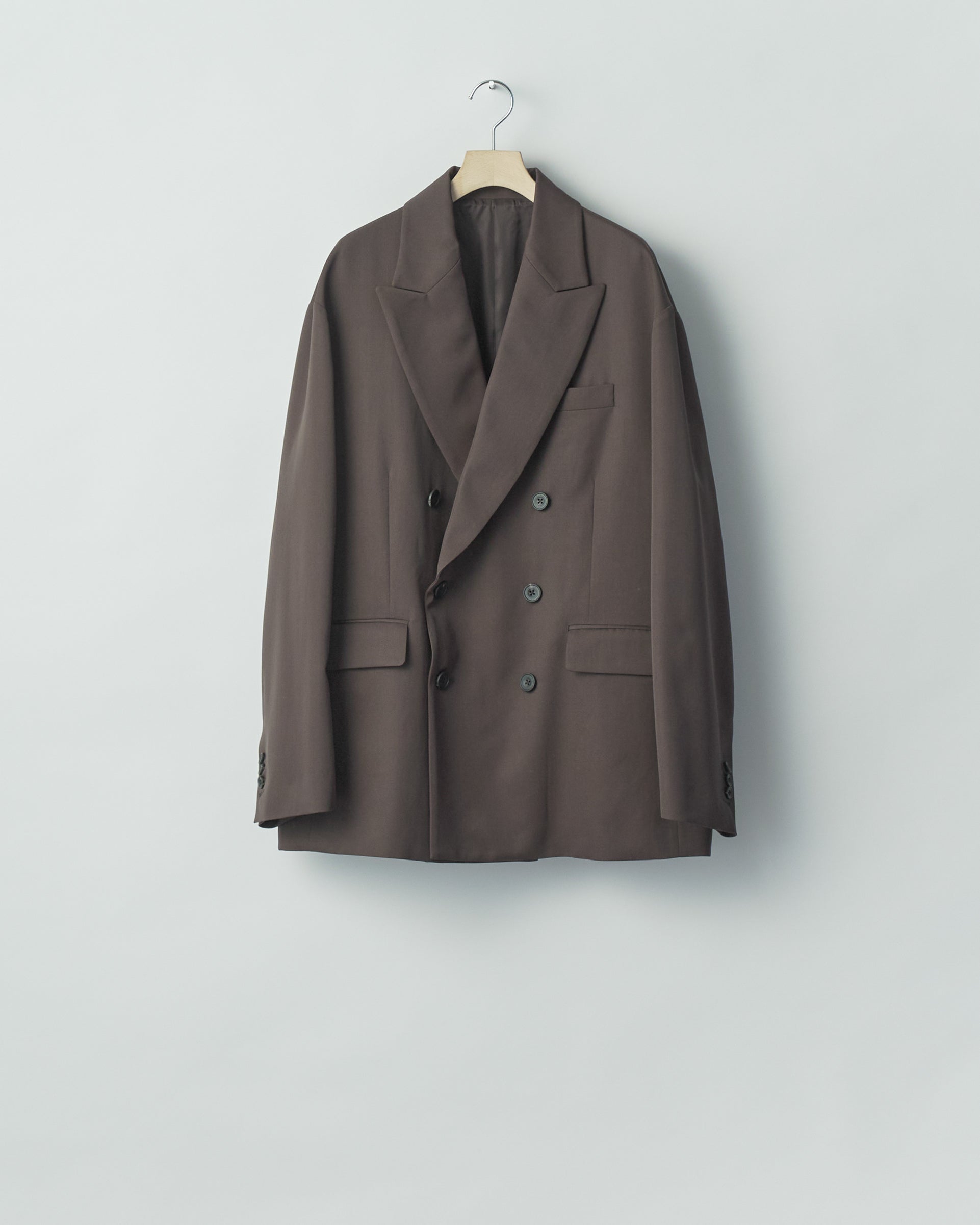 GREY KHAKI OVERSIZED DOUBLE BREASTED JACKET