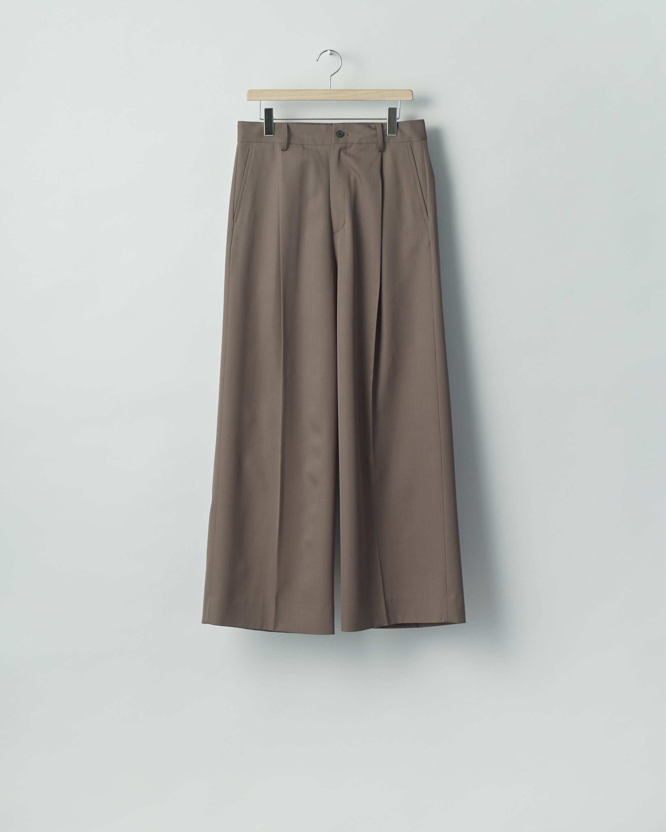 KHAKI BEIGE EXTRA WIDE TROUSERS