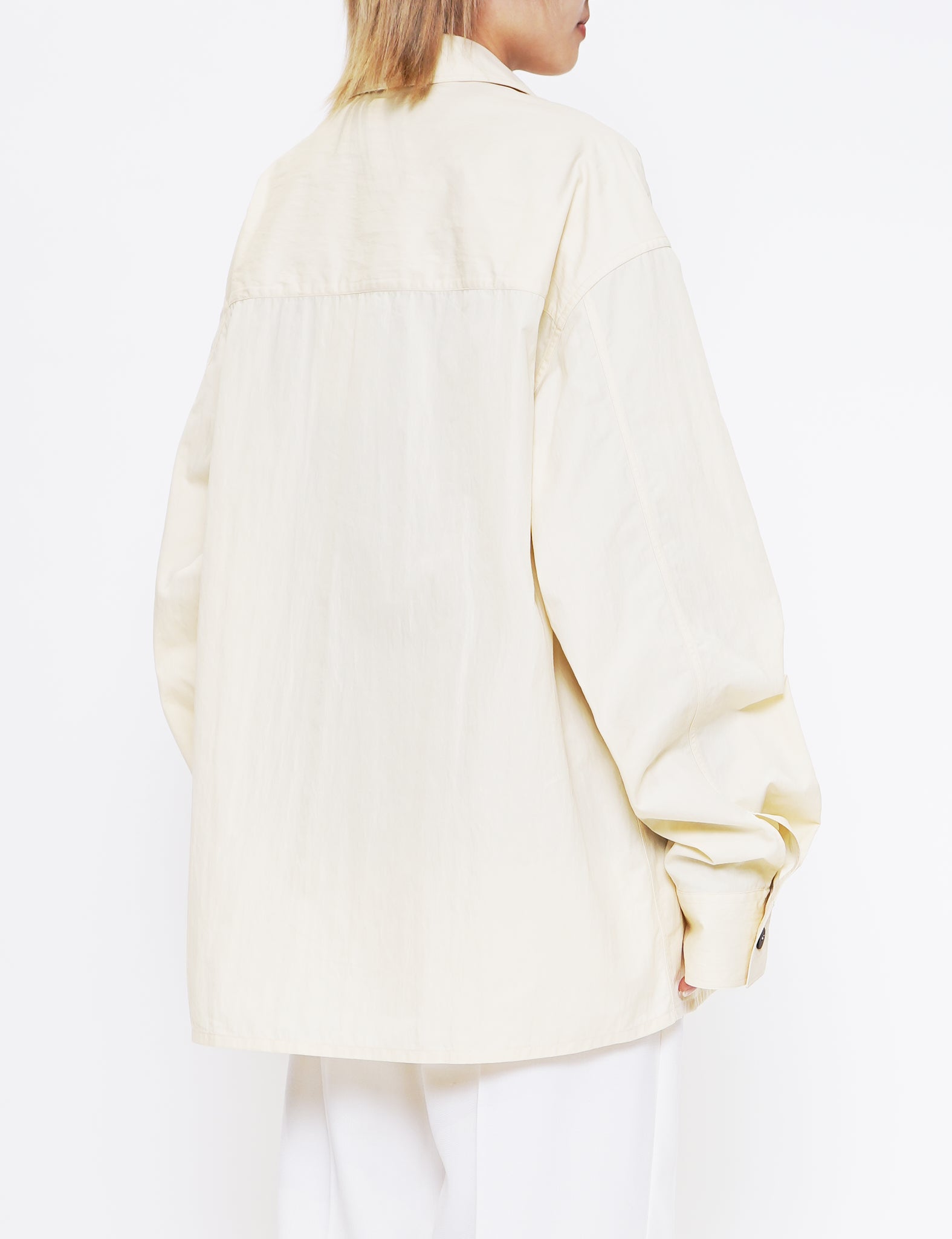 DOVE SPORTY COTTON POCKET ASAGO OVERSHIRT