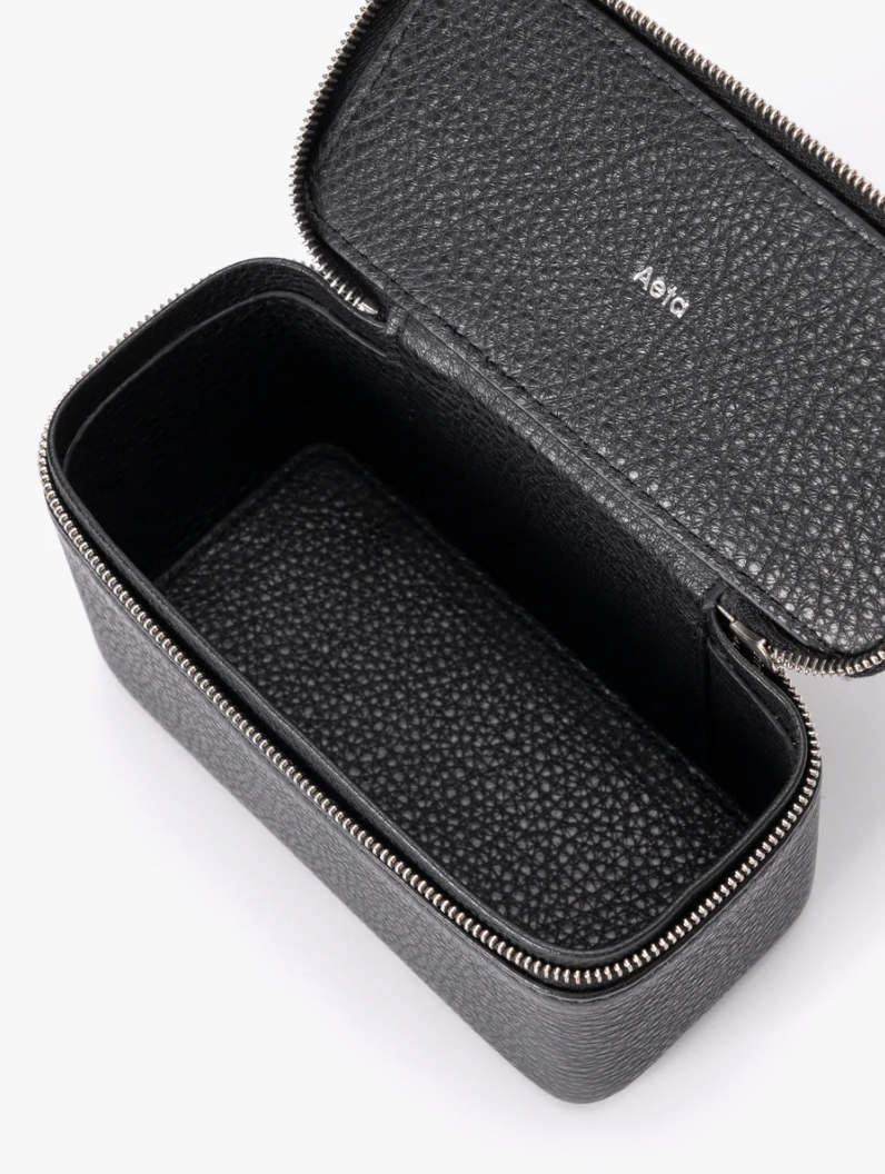 BLACK COW LEATHER SMALL CONTAINER E PG30