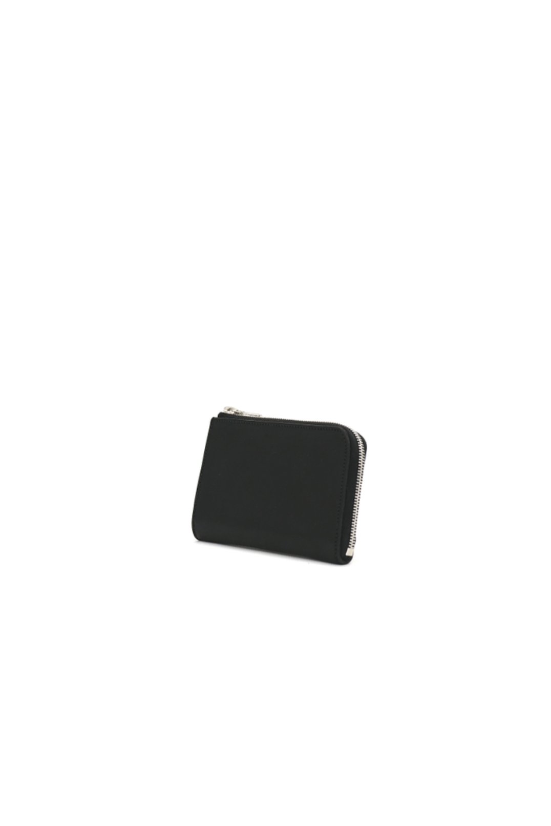 MATTE BLACK COW LEATHER L-SHAPED WALLET S VT19