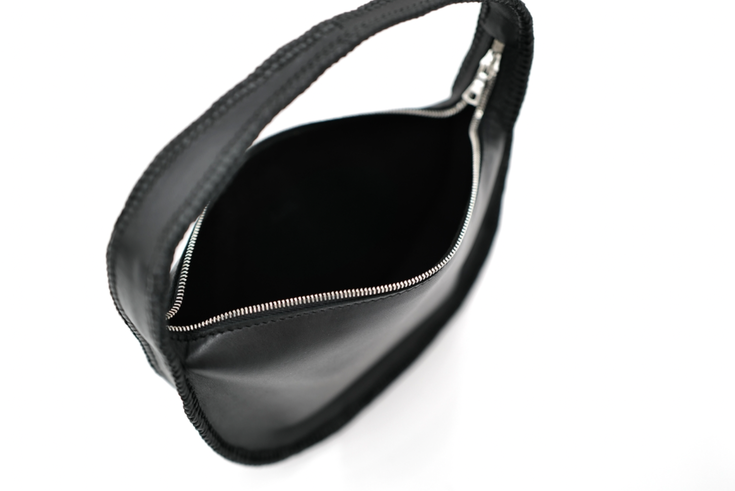BLACK SHEEP LEATHER HALF MOON SHOULDER MINI BAG SC01