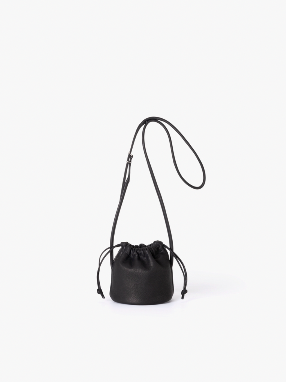 BLACK DEER LEATHER HAND POUCH MINI SHOULDER BAG DA115