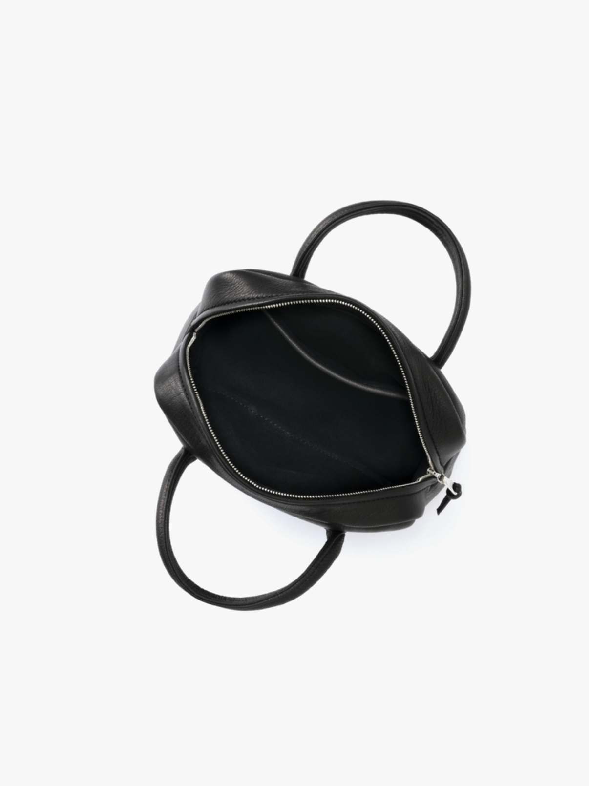 BLACK DEER LEATHER SQUARE BOSTON MINI BAG DA104