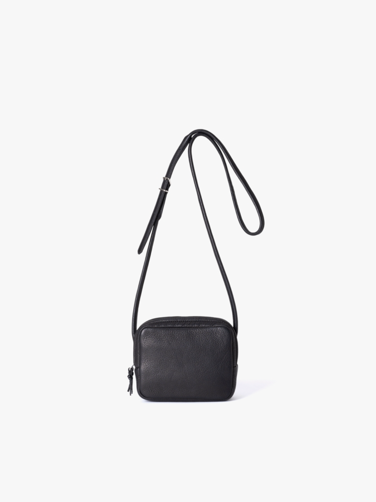 BLACK DEER LEATHER SQUARE SHOULDER BAG DA108