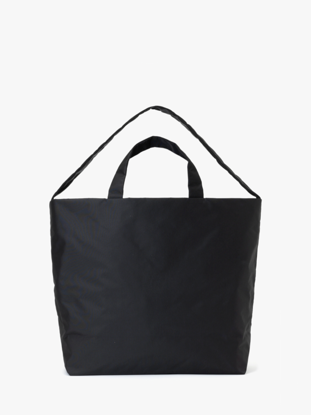 BLACK NYLON SHOULDER TOTE L NY30