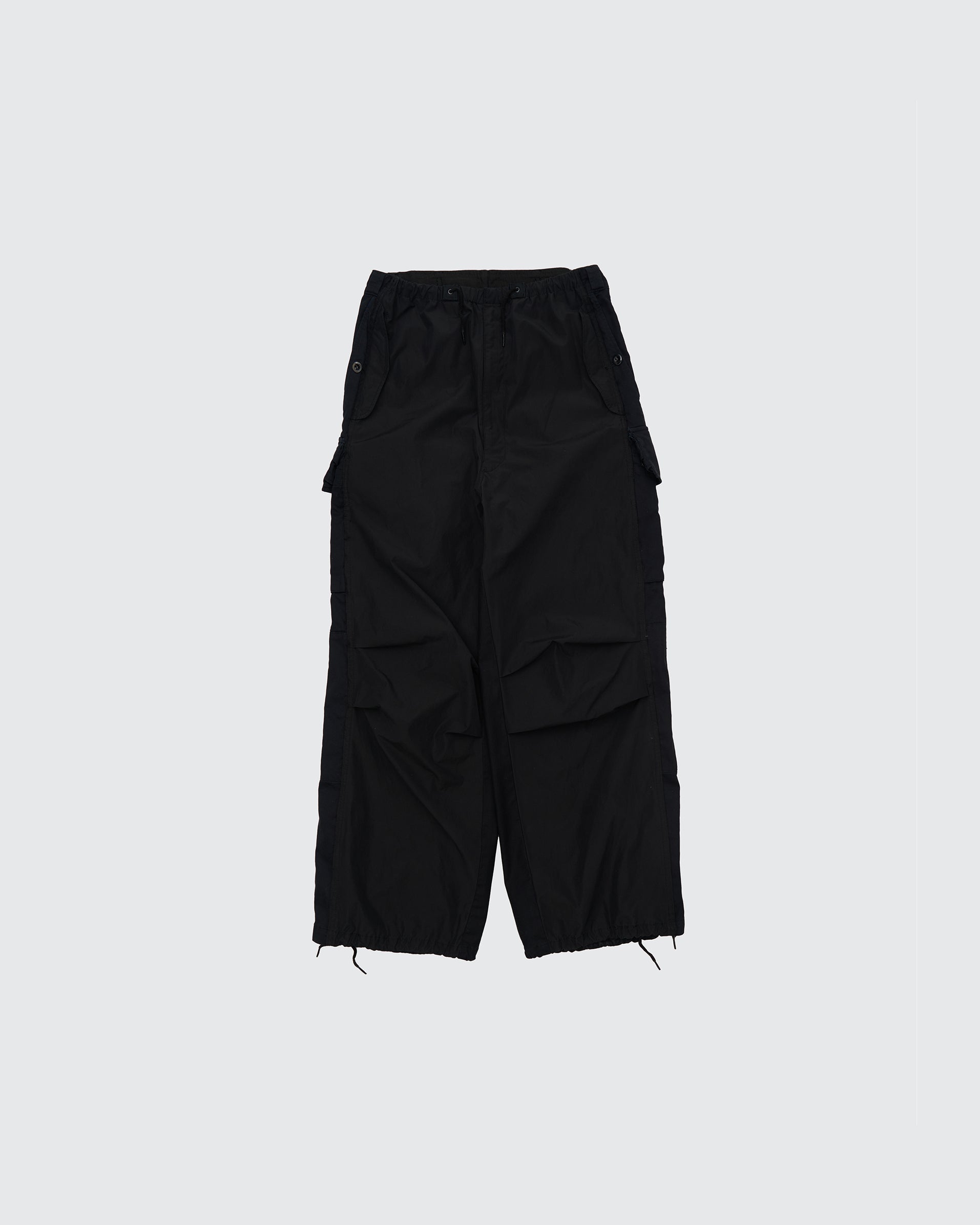 BLACK CONNECTED MILITARY PANTS