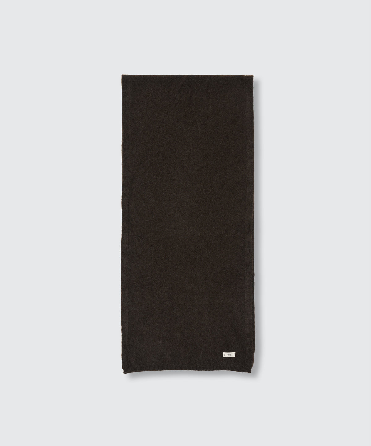 BROWN CASHMERE LONG SCARF