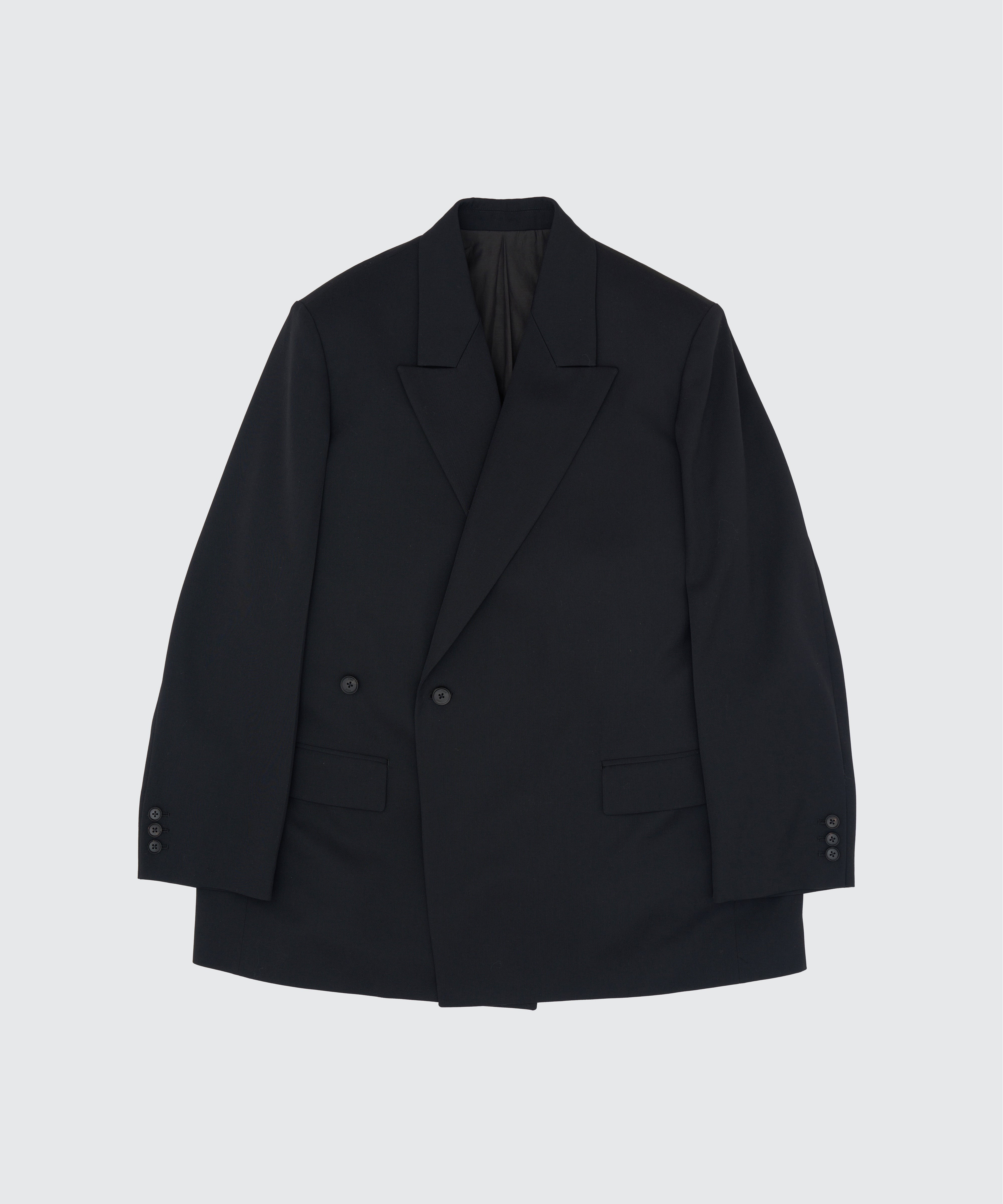 BLACK DOUBLE BREASTED BLAZER